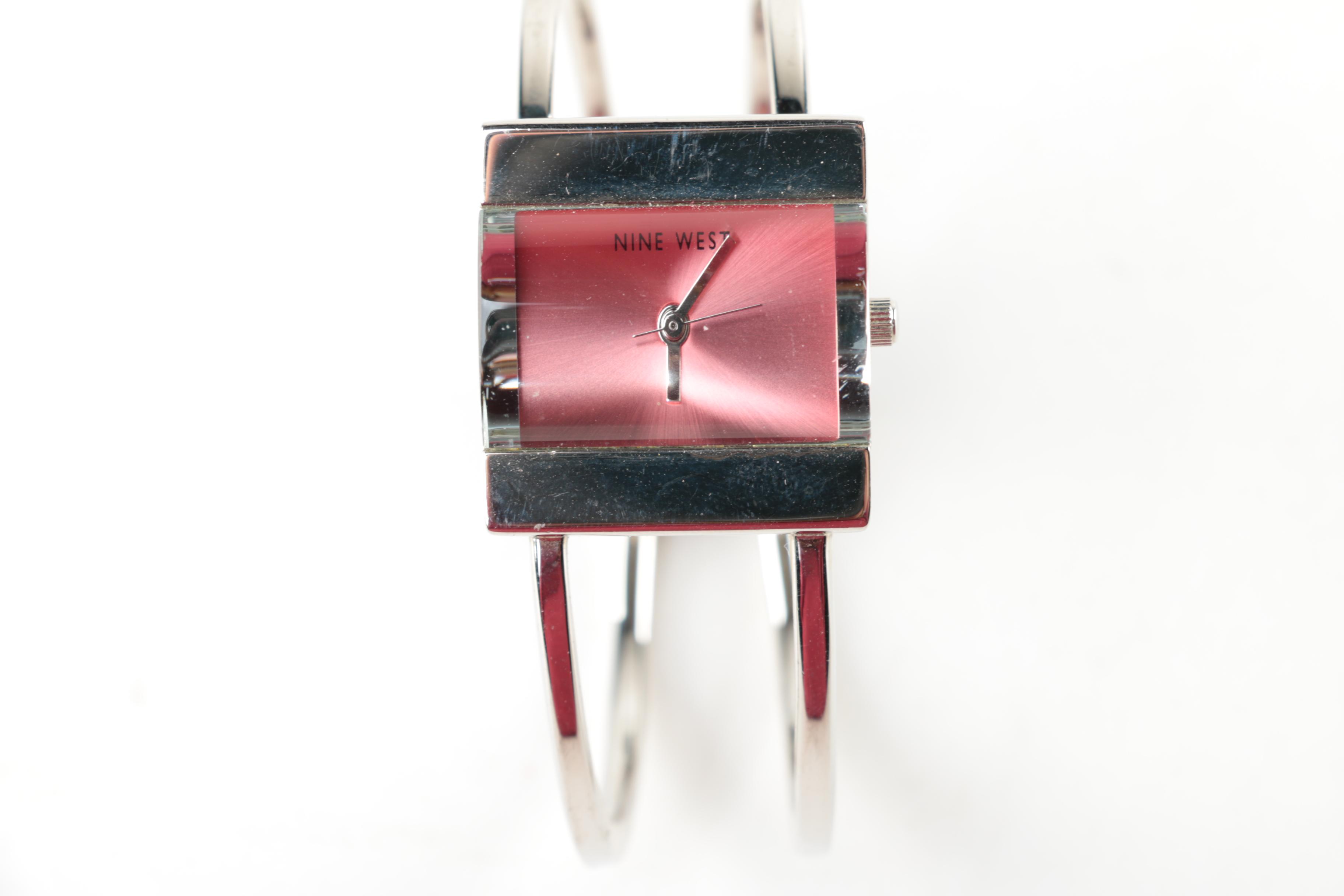 Silver Toned Watches Including Geneva, Anne Klein, and Croton