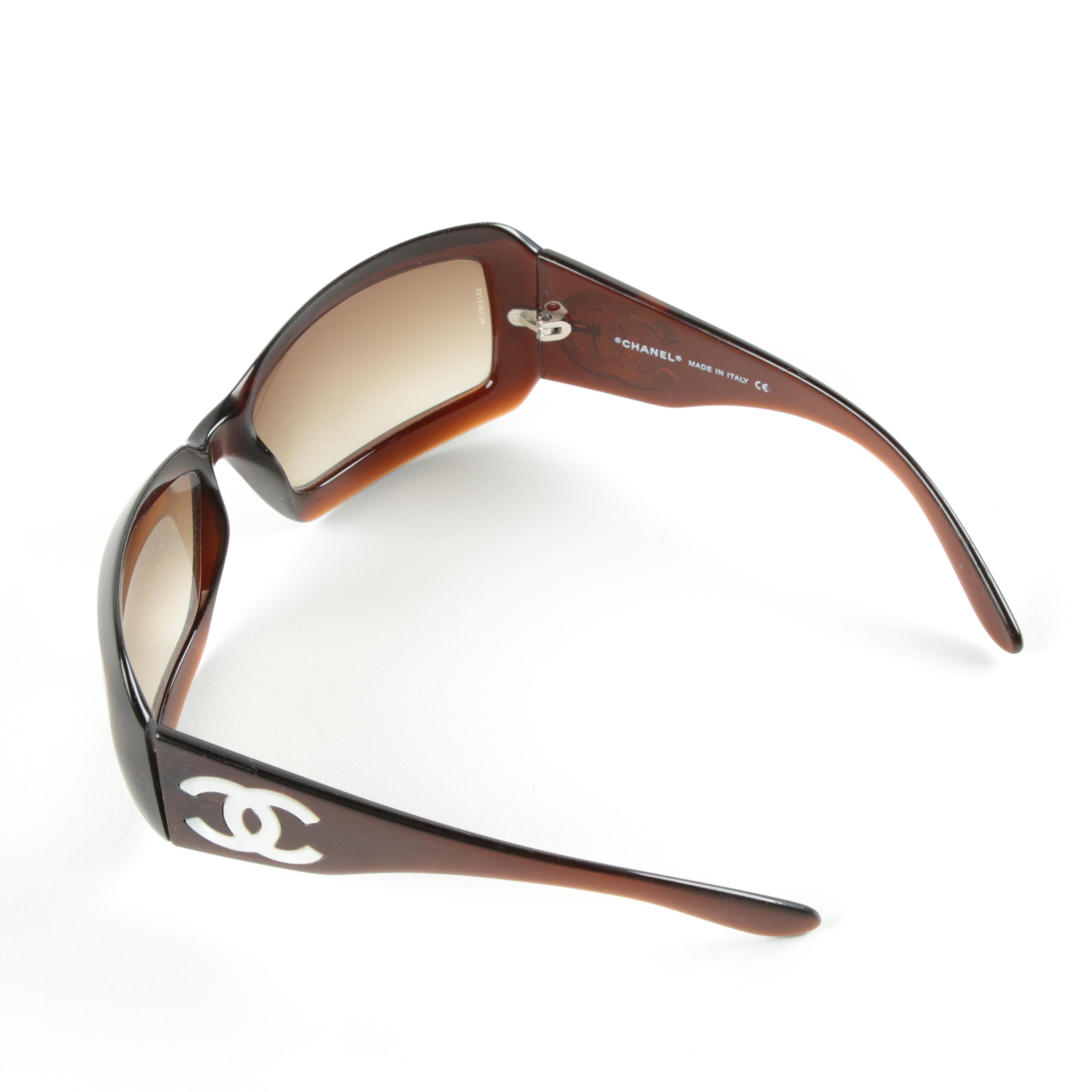 Chanel Sunglasses with Mother of Pearl Logo