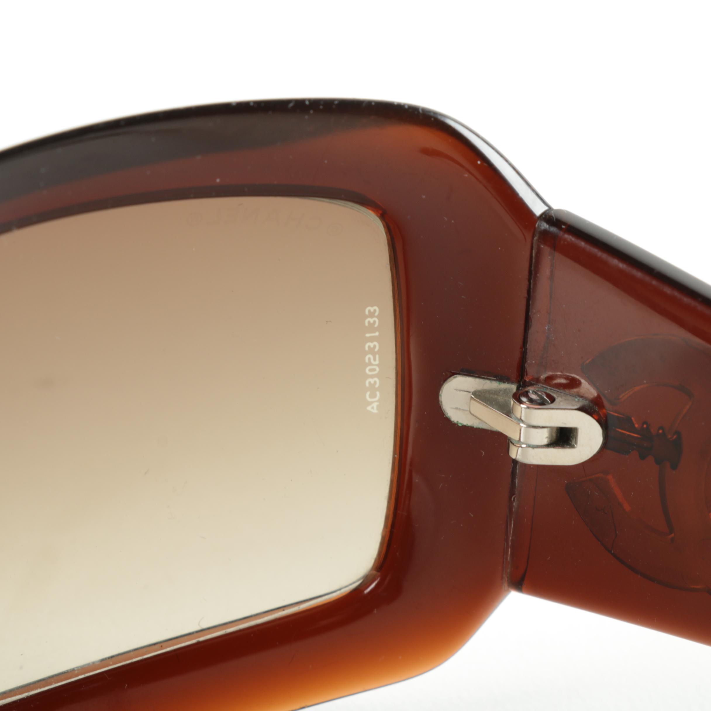 Chanel Sunglasses with Mother of Pearl Logo