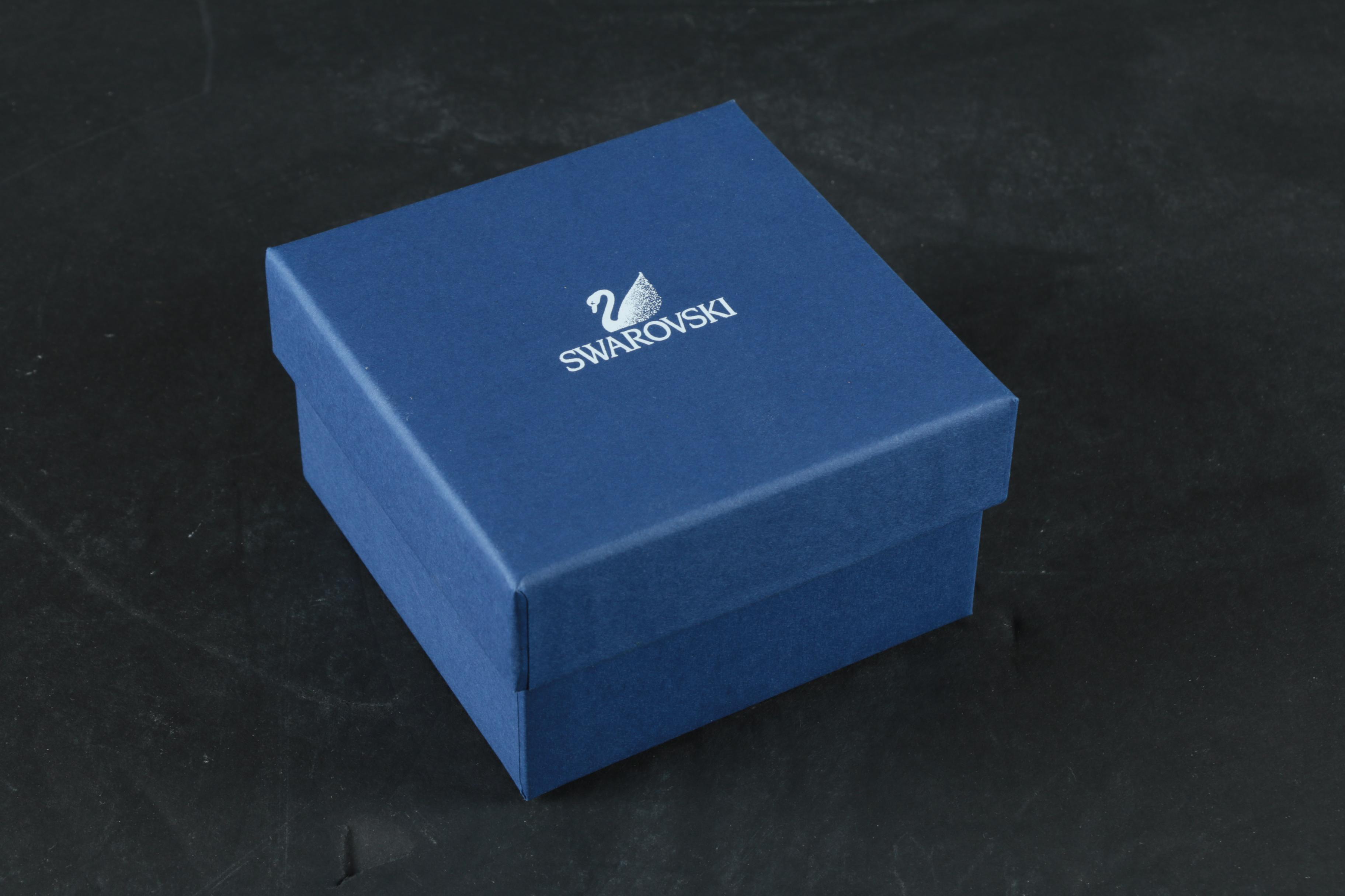 Swarovski Crystal Goat and Angel Figurine