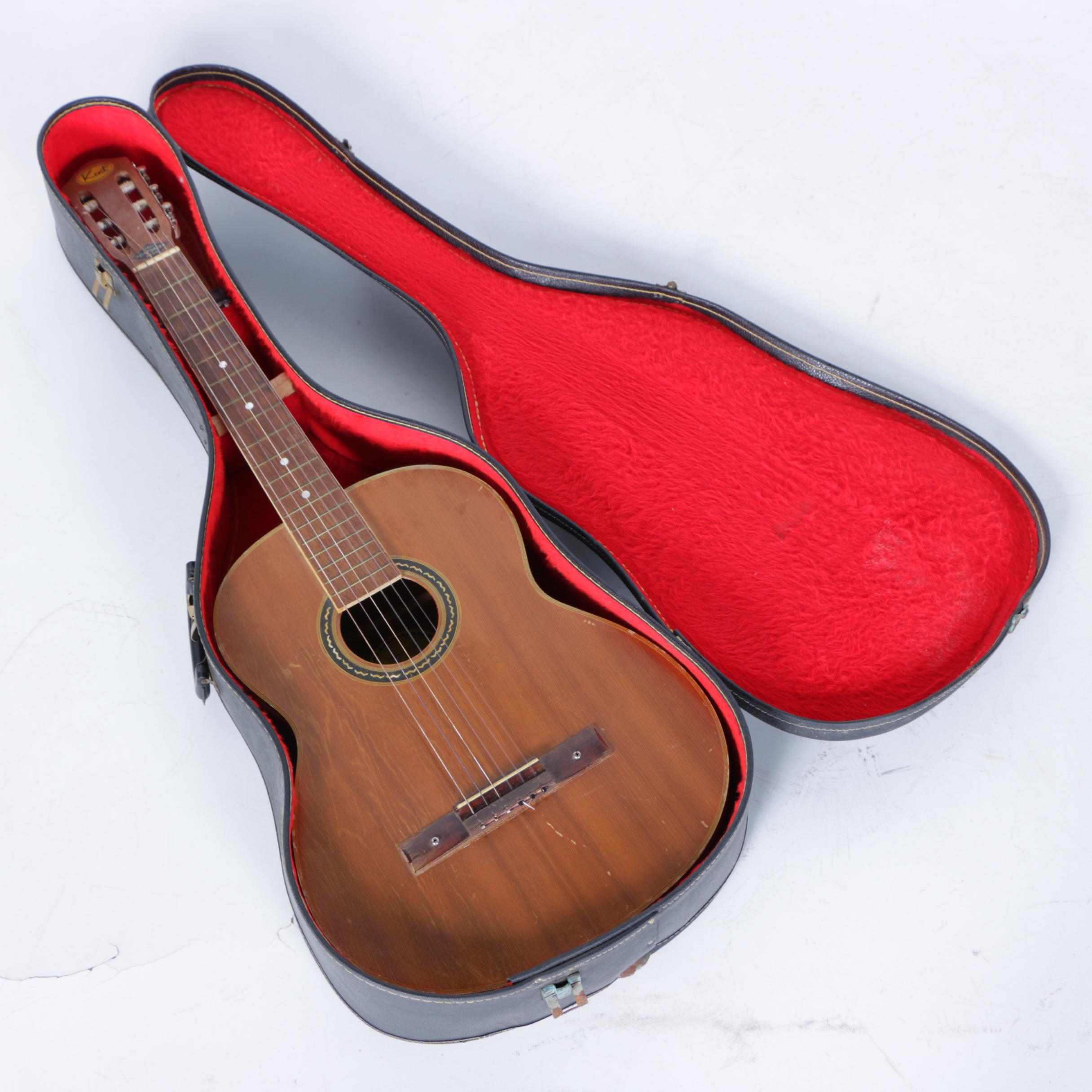 Vintage Kent Carmencita Acoustic Guitar and Case