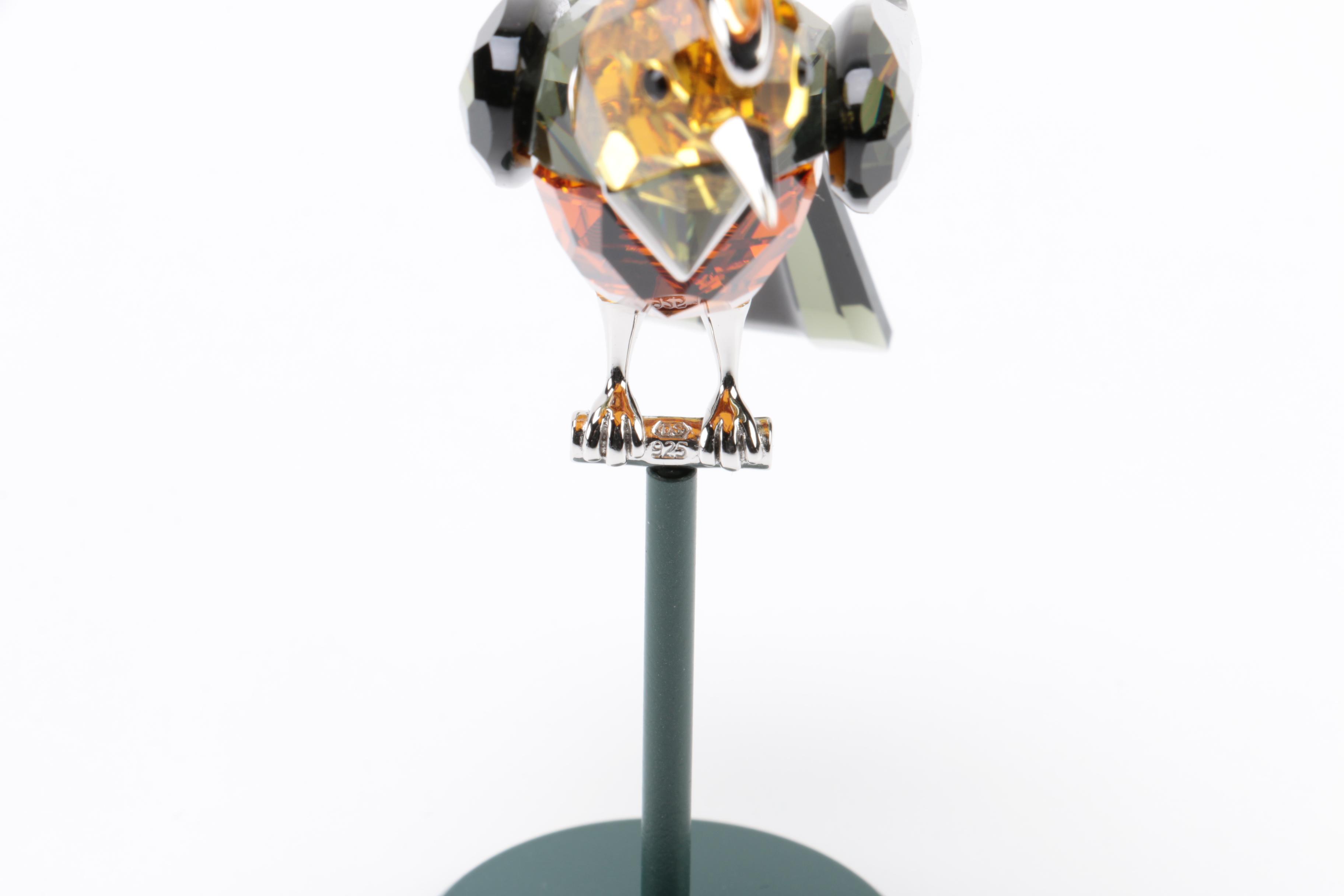 Collection of Three Swarovski Crystal Bird Figurines