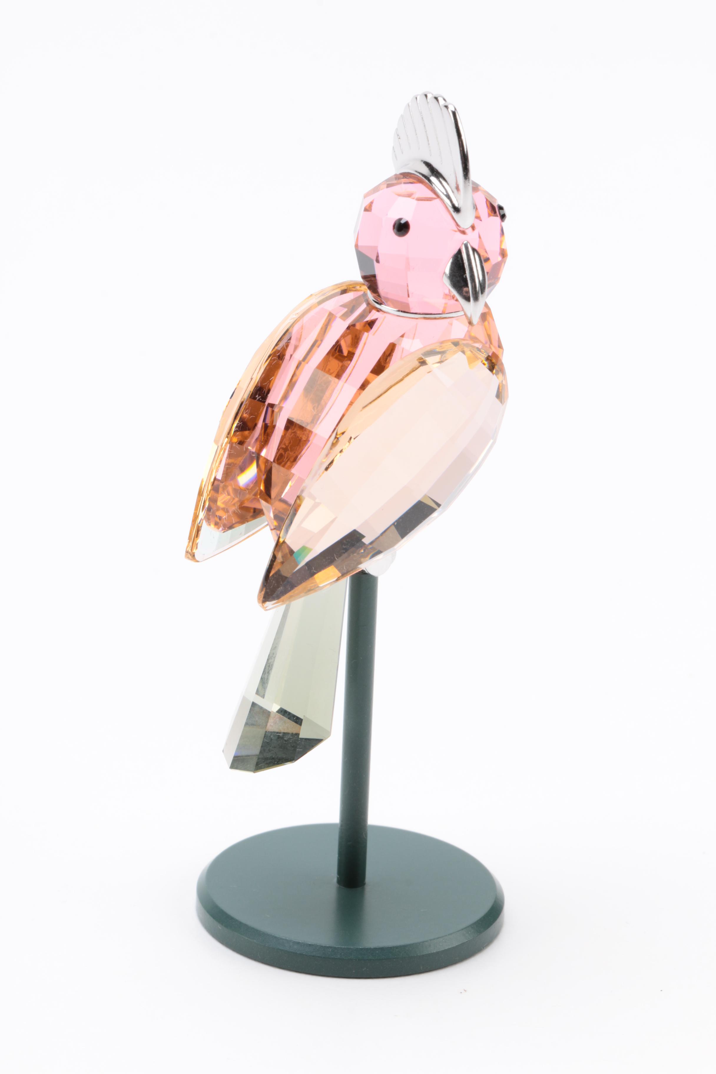 Collection of Three Swarovski Crystal Bird Figurines