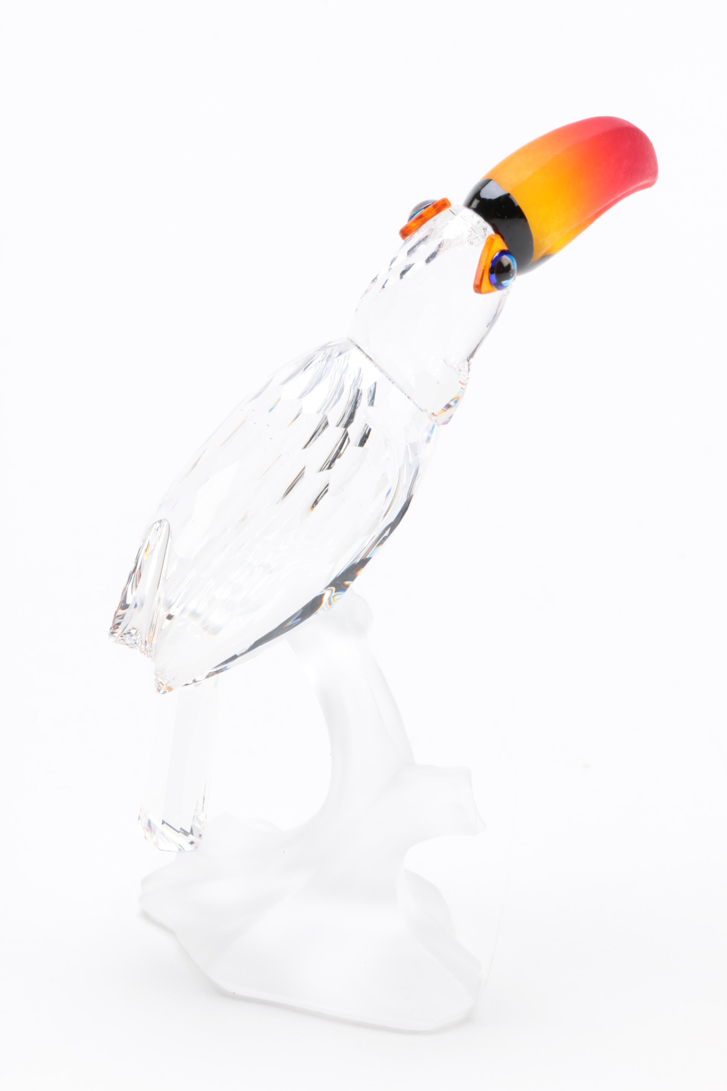 Collection of Three Swarovski Crystal Bird Figurines