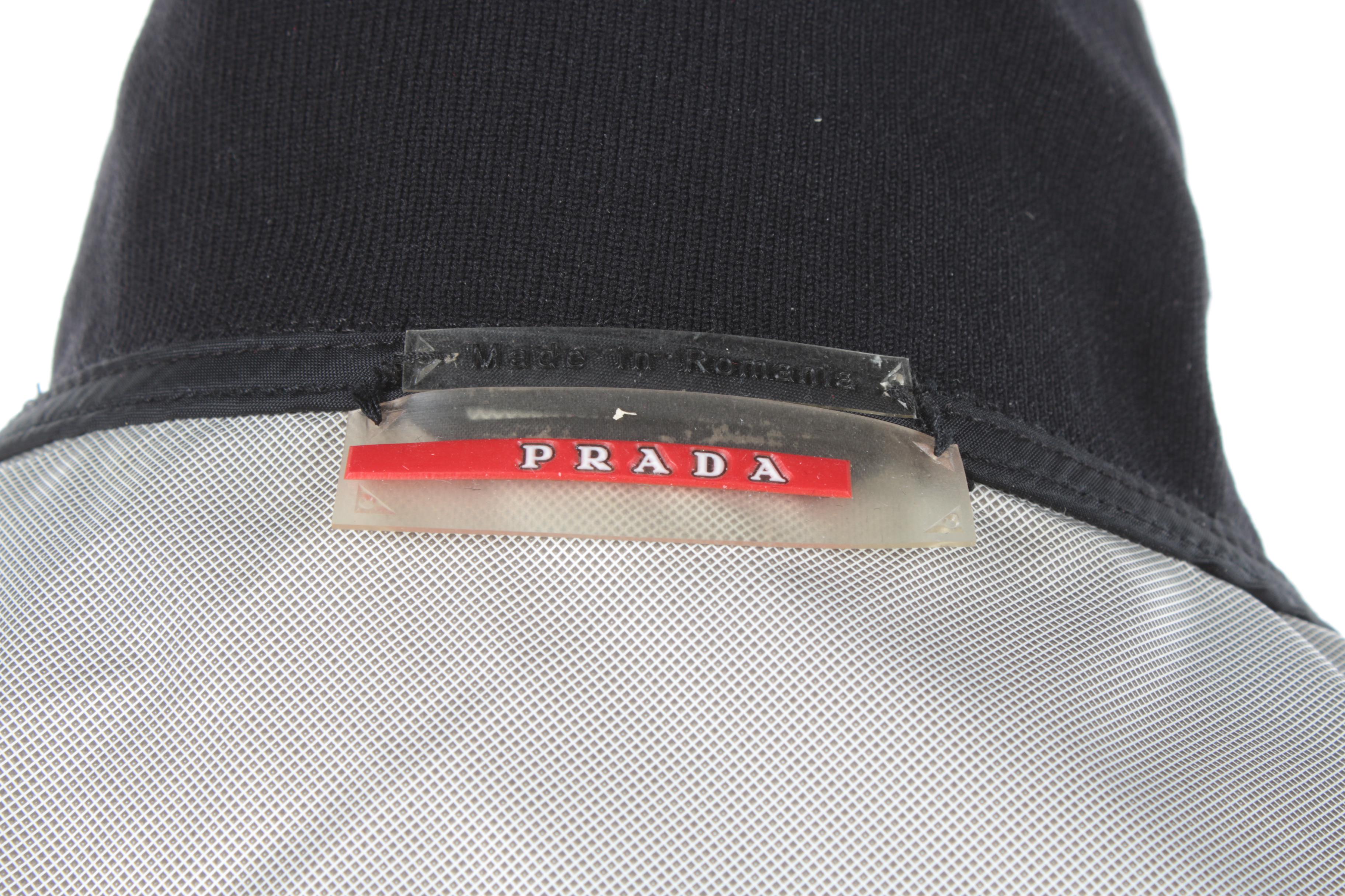 Prada Black Nylon Zipper-Front Jacket