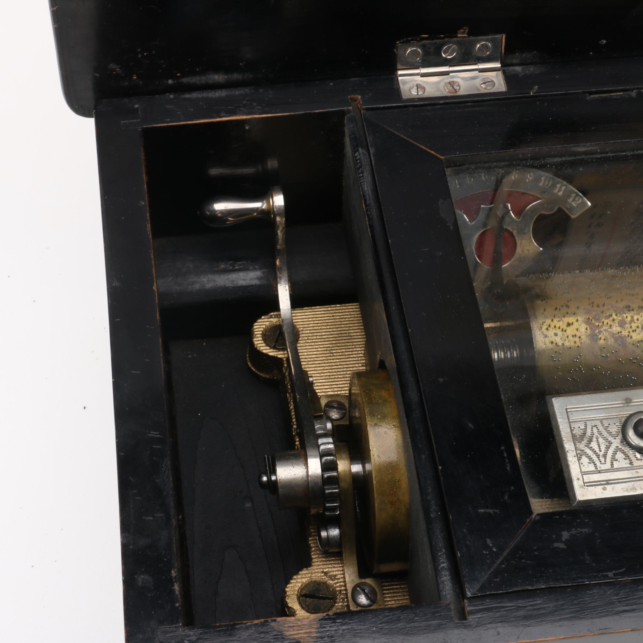 Antique Twelve-Tune Cylinder Music Box