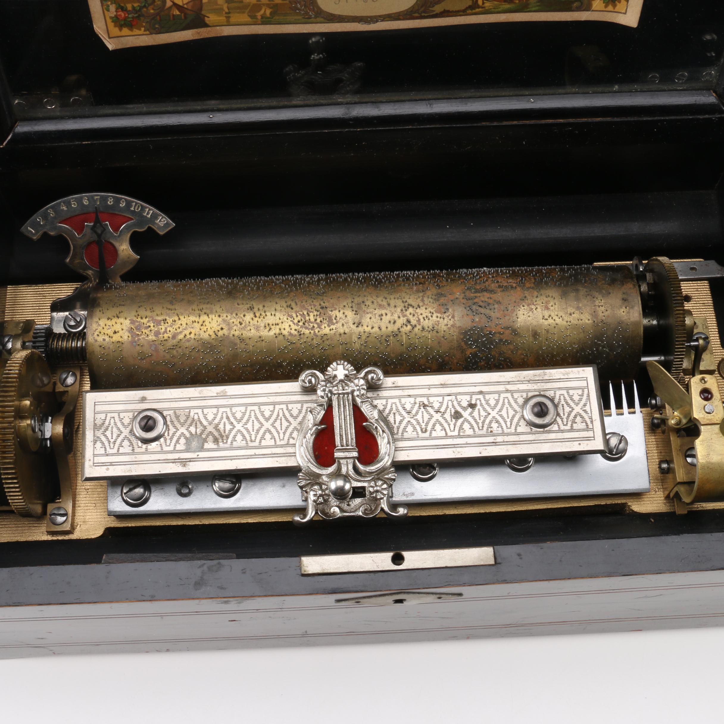 Antique Twelve-Tune Cylinder Music Box