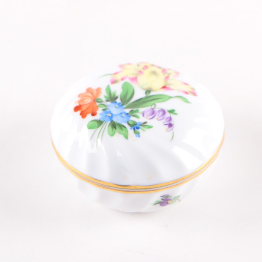 Herend Porcelain "Bouquet de Tulipe" Trinket Box