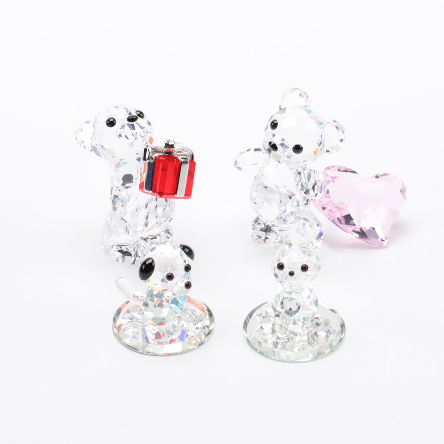 Swarovski and Crystal World Animal Figurines with Boxes