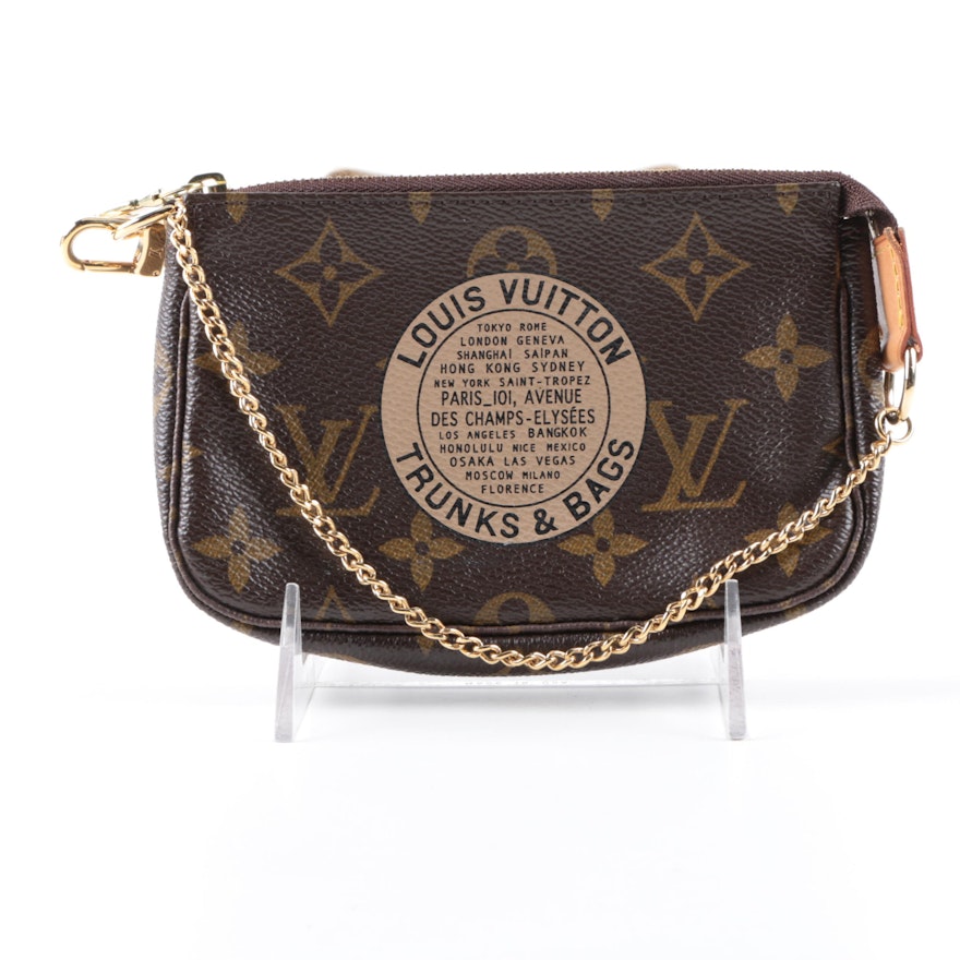 2007 Limited Edition Louis Vuitton of Paris Monogrammed Canvas Mini Pouchette