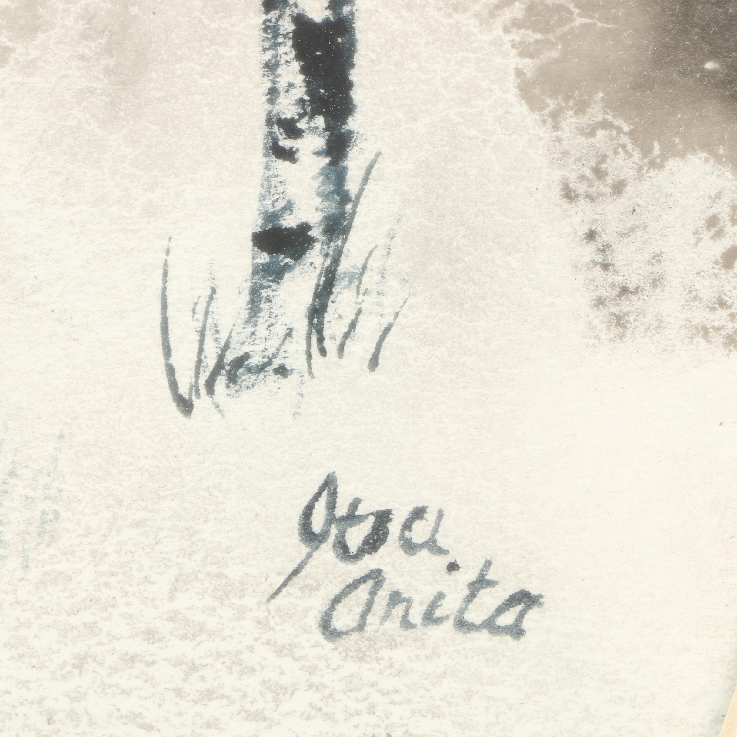 Itsu Arita Ink and Gouache Painting