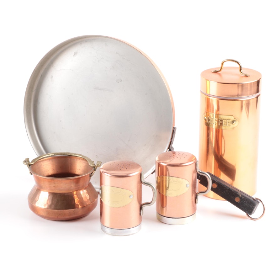 Collection of Copper Kitchenware