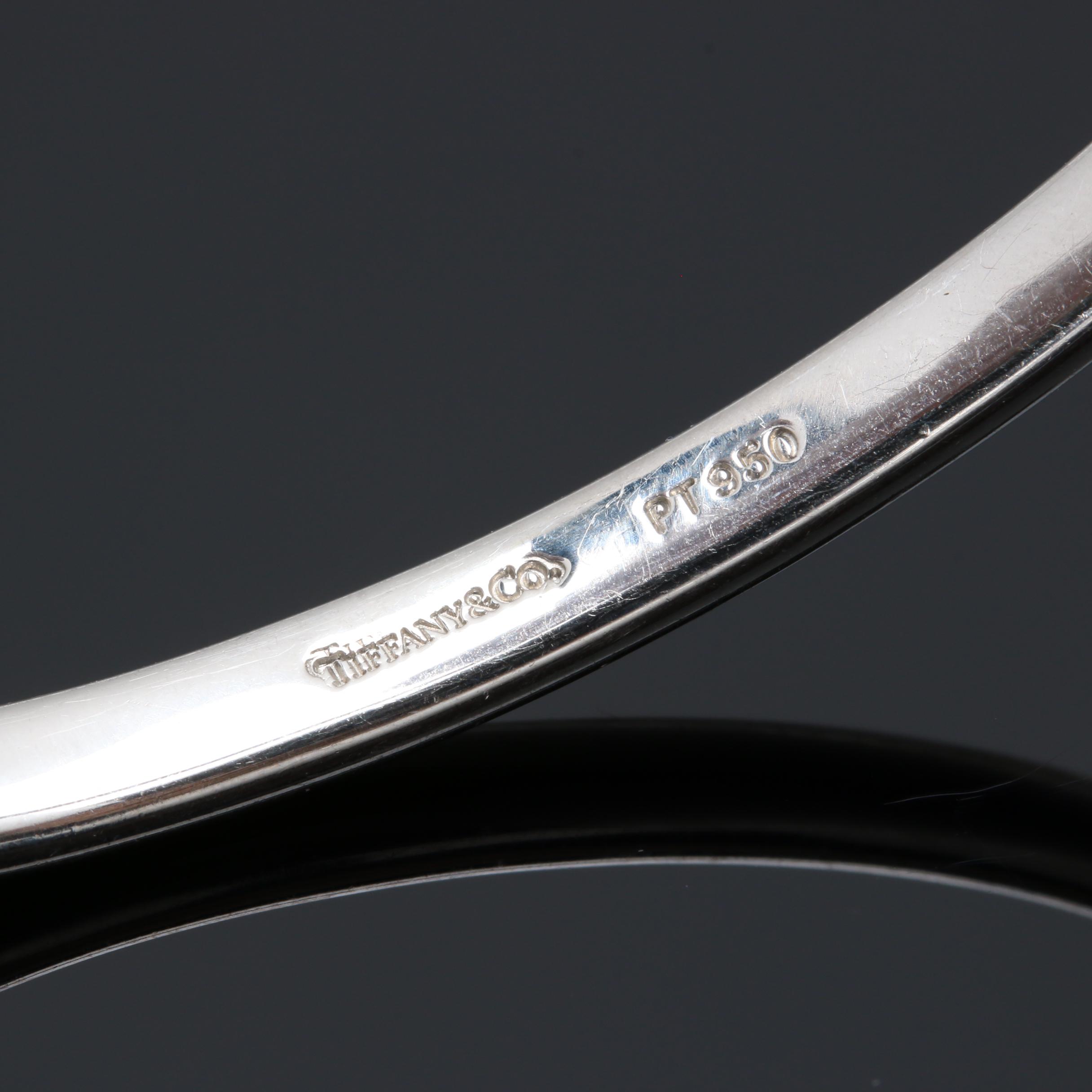 Tiffany & Co. "Étoile" Platinum Diamond Bangle Bracelet