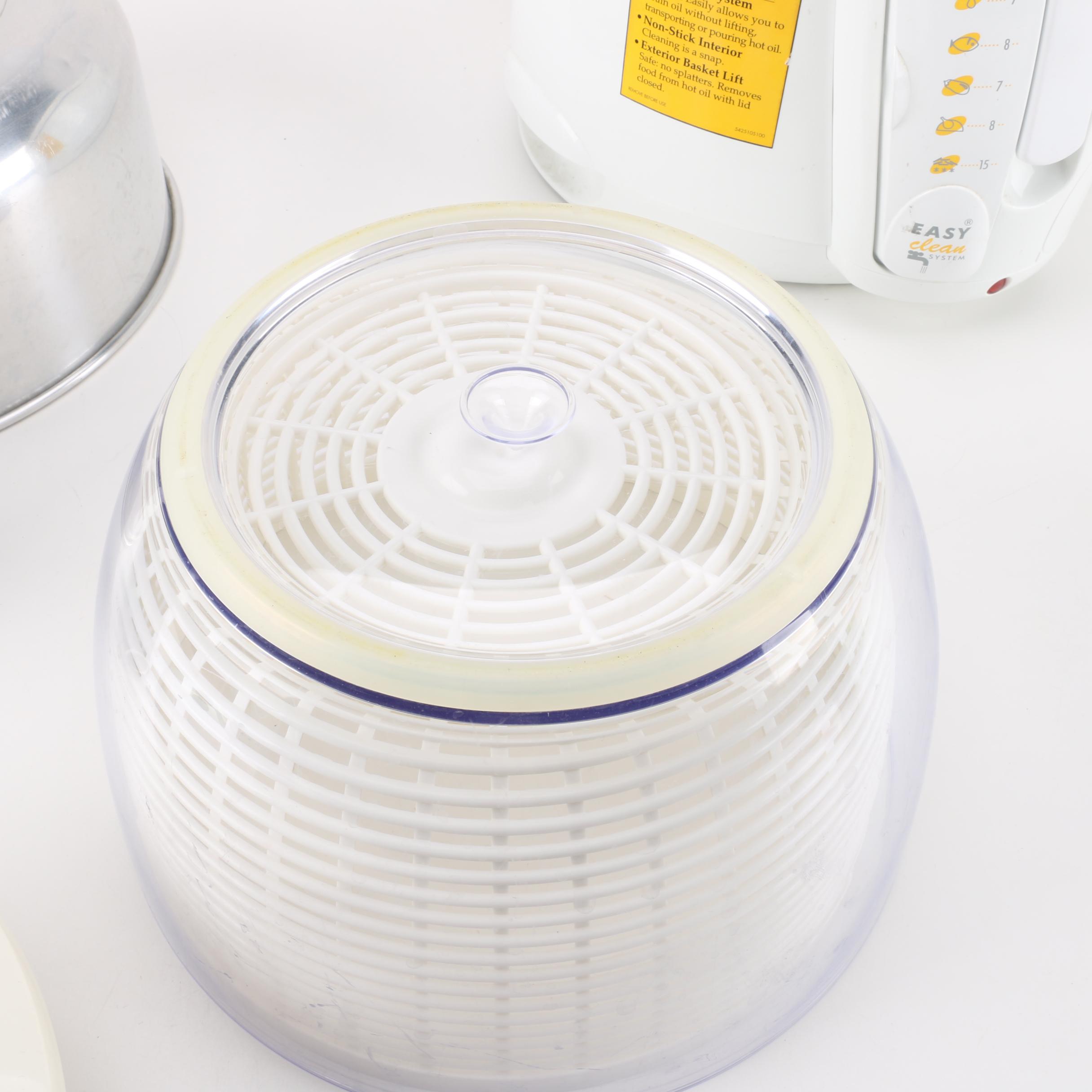 Collection of Kitchen Appliances Including DeLonghi Deep Fryer