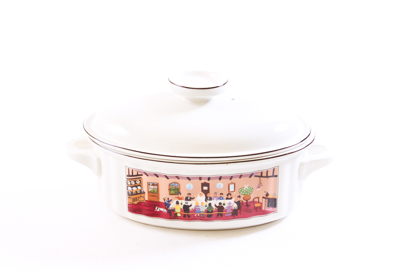 Pottery and Ceramic Serveware, Including Dansk, Villeroy and Boch, and Caleca