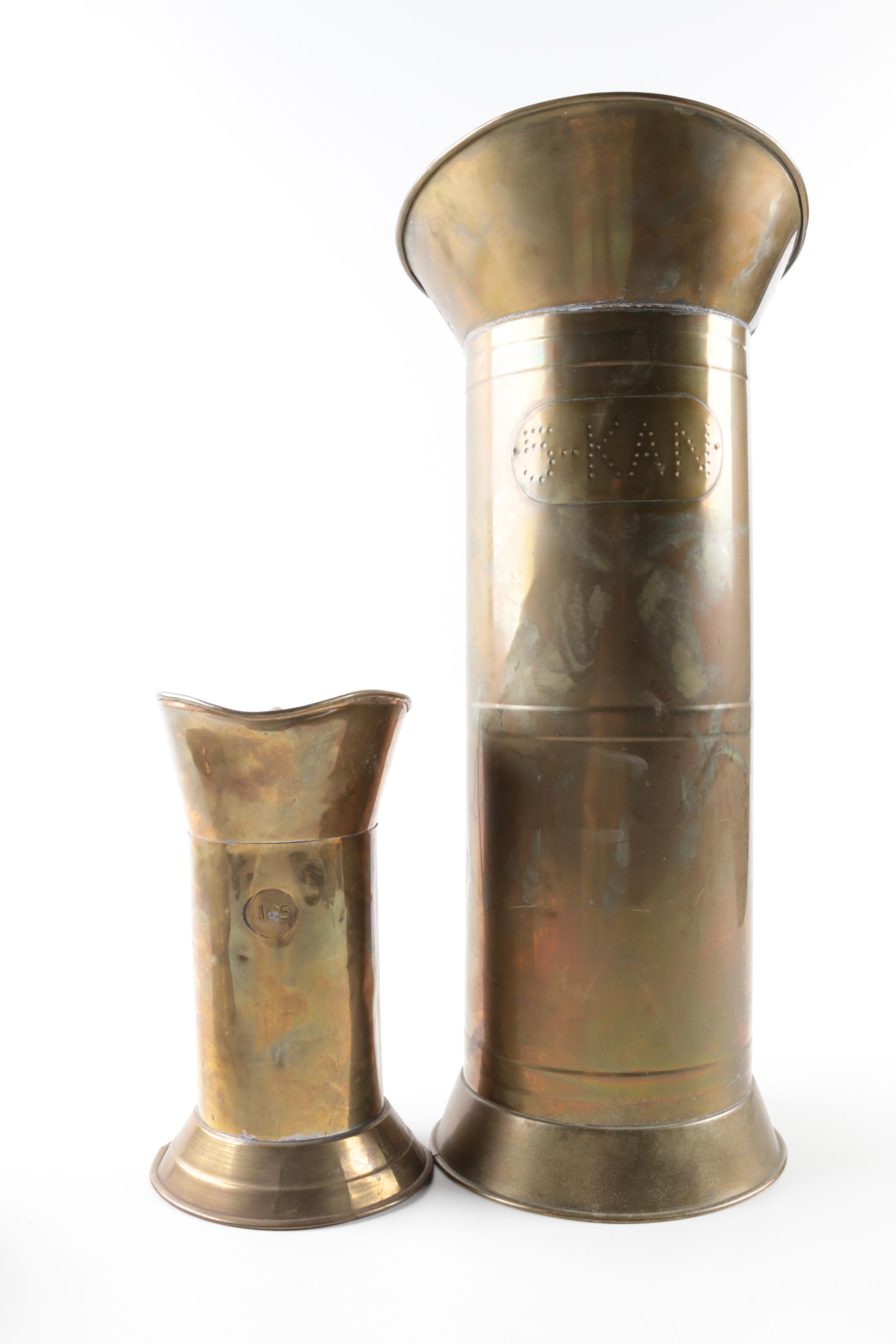 Vintage Copper 5-KAN Water Shuttle, Coal Shuttle, and Industrial Test Sieve