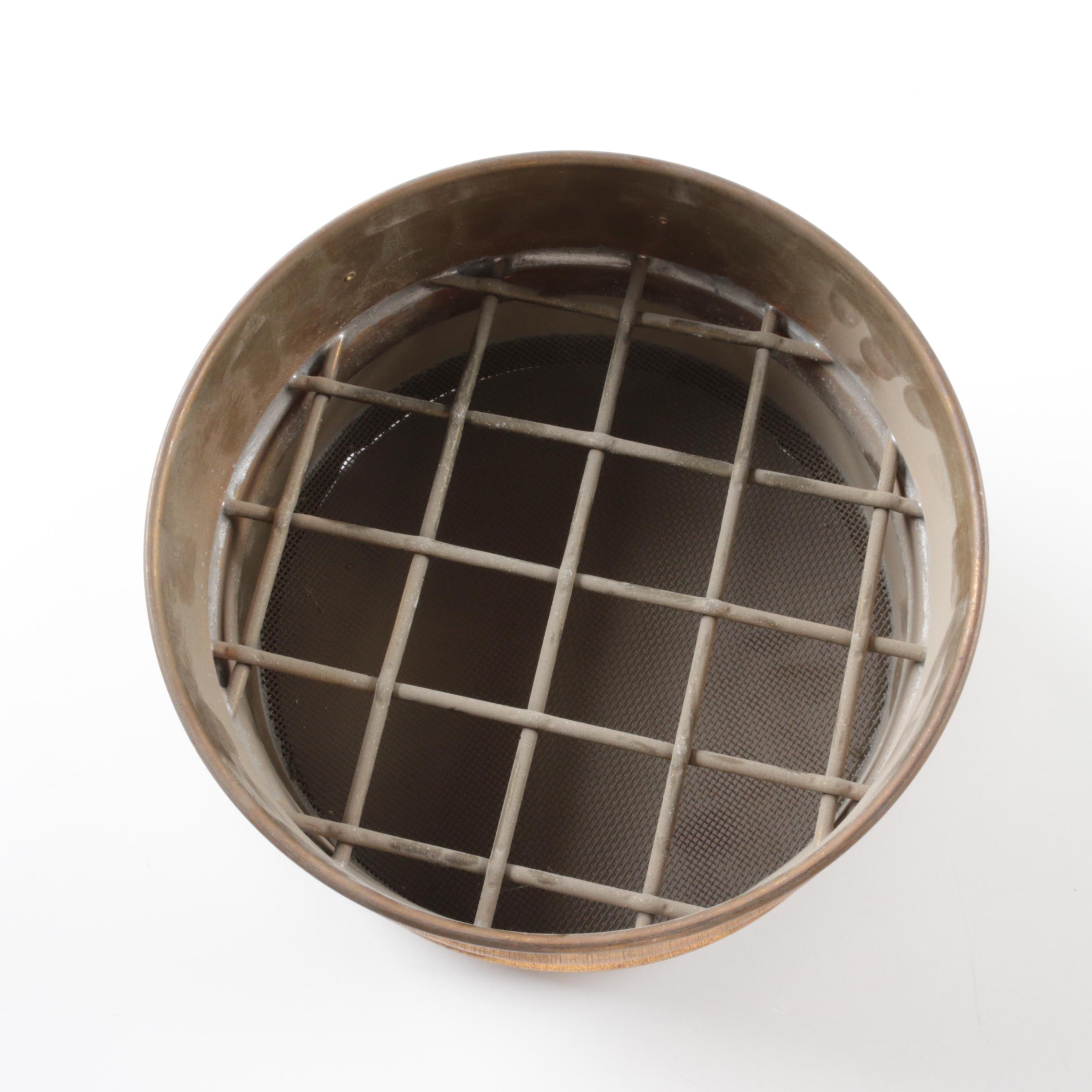 Vintage Copper 5-KAN Water Shuttle, Coal Shuttle, and Industrial Test Sieve