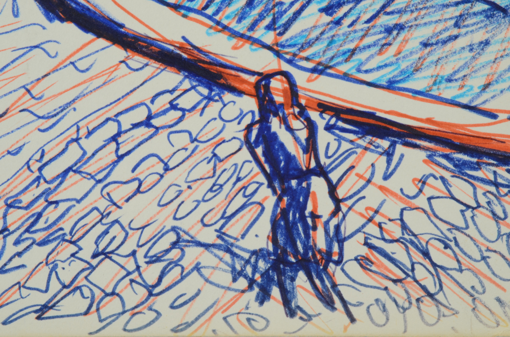 Paul Chidlaw Collection of Four Marker Drawings on Paper