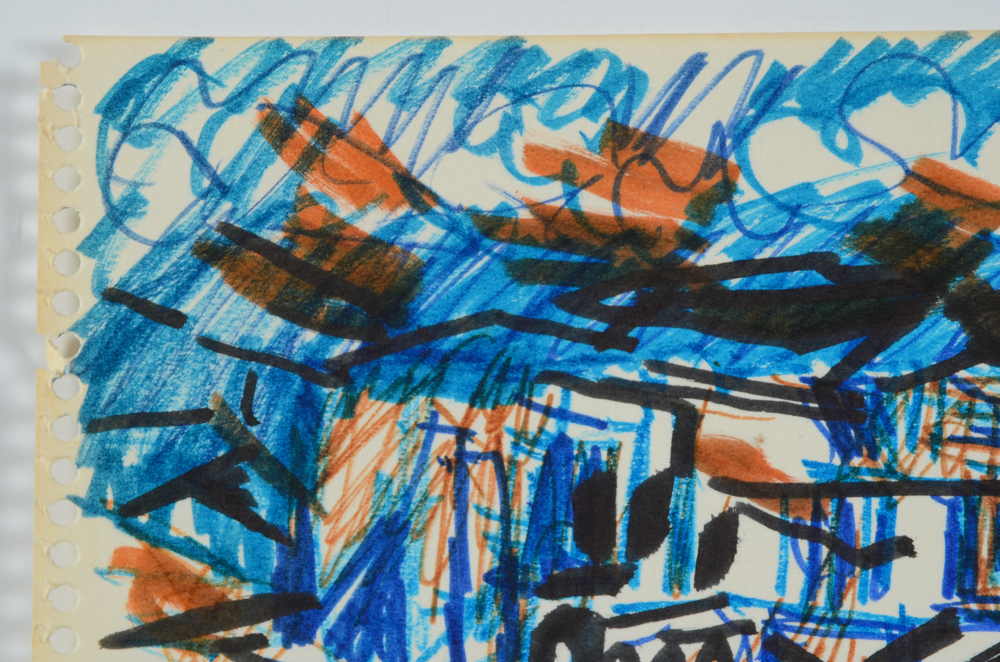 Paul Chidlaw Collection of Four Marker Drawings on Paper