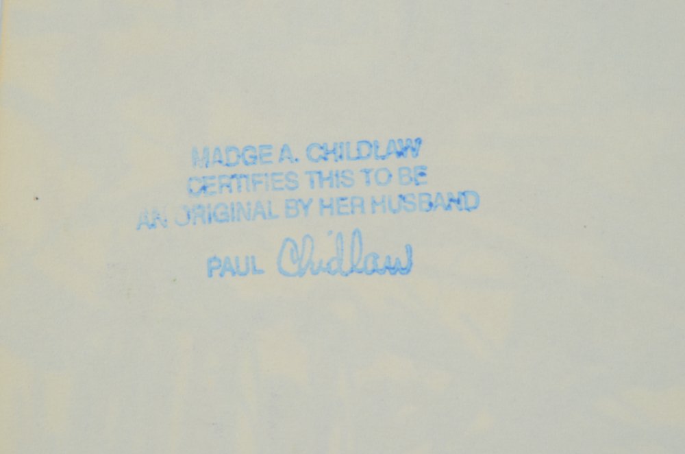 Paul Chidlaw Collection of Four Marker Drawings on Paper