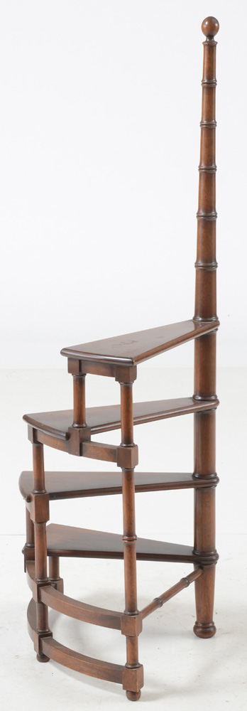 Vintage Mahogany Library Steps