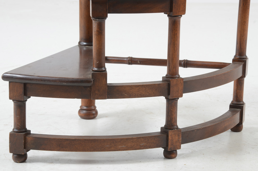 Vintage Mahogany Library Steps