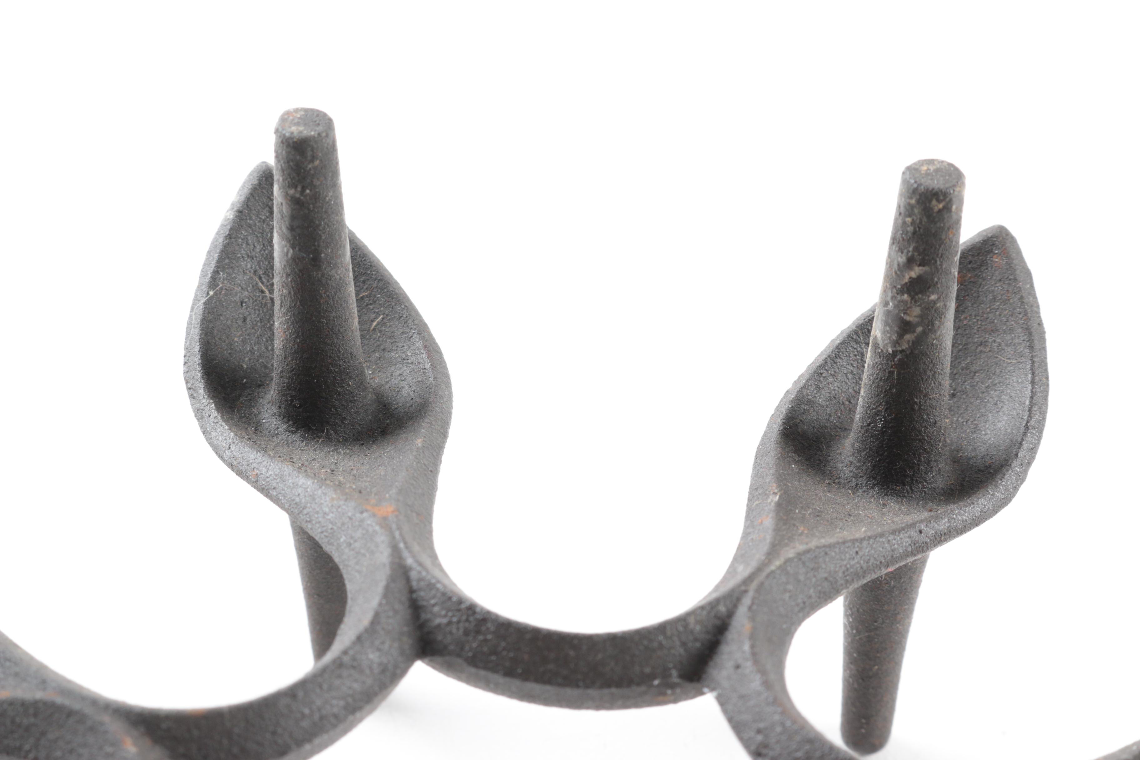 Vintage Dansk Cast Iron Centerpiece Candle Holder