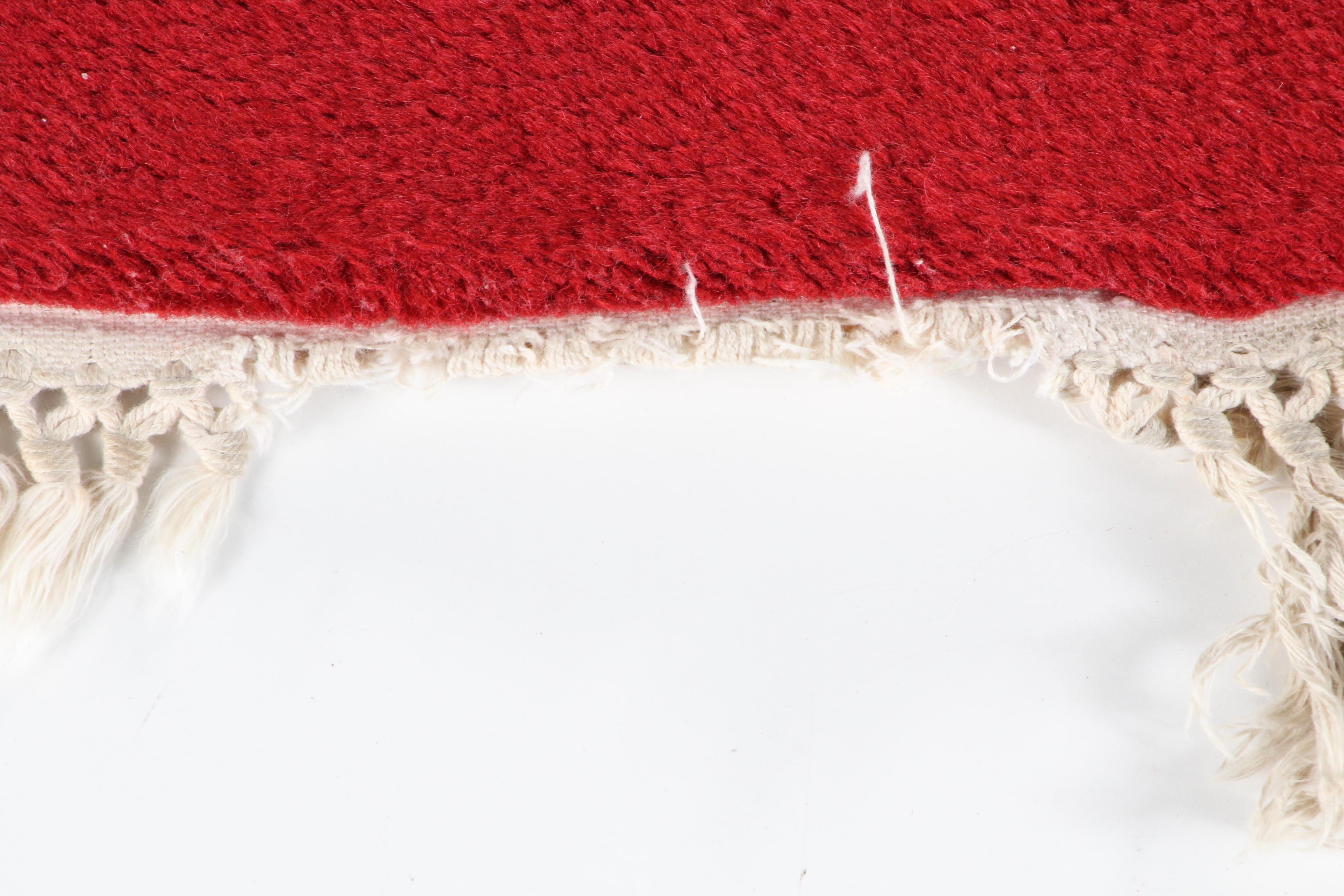 Hand-Tufted Chinese "Chen Chu" Carved Wool Accent Rug by Trans Ocean