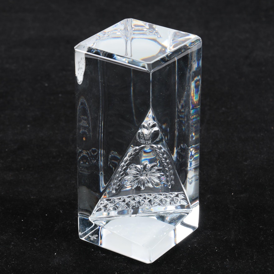 Waterford Crystal 'Times Square 2001' Paperweight
