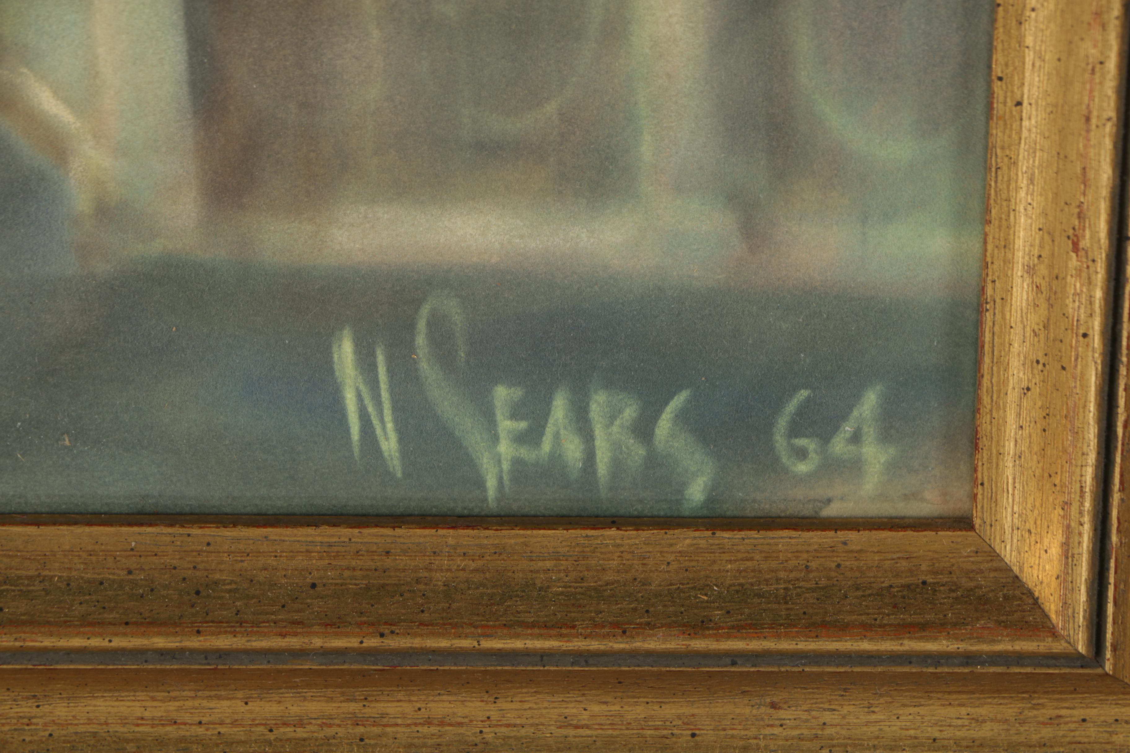 Nelson Sears Pastel Drawing "Doge Palace"