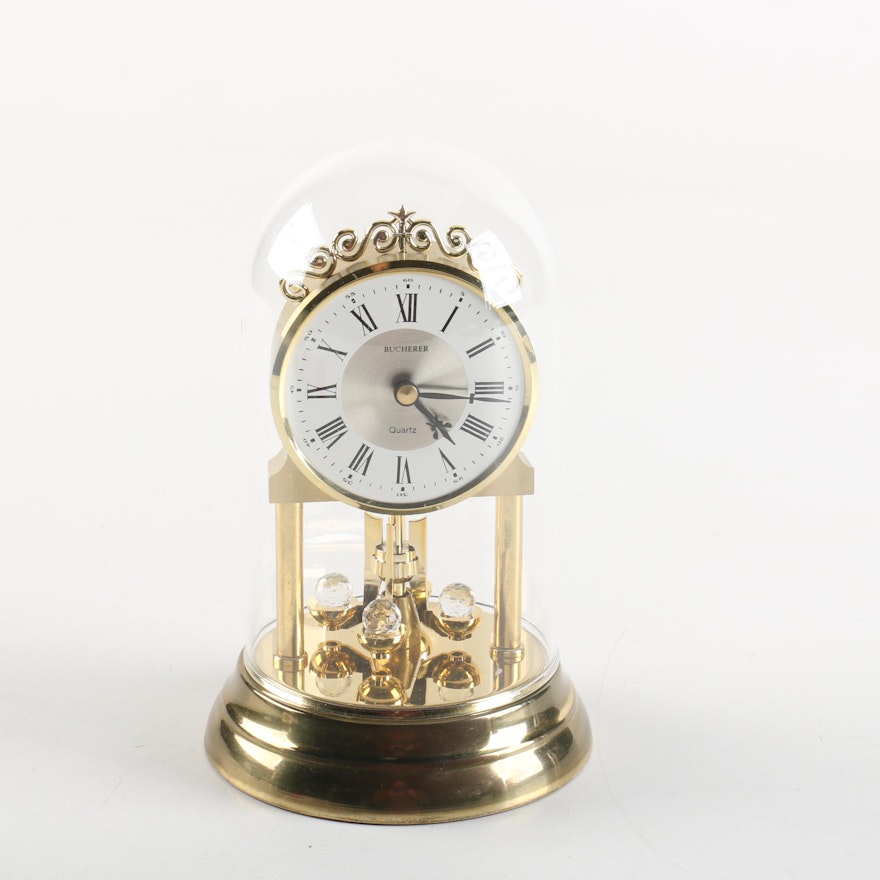 Bucherer Quartz and Crystals Anniversary Clock