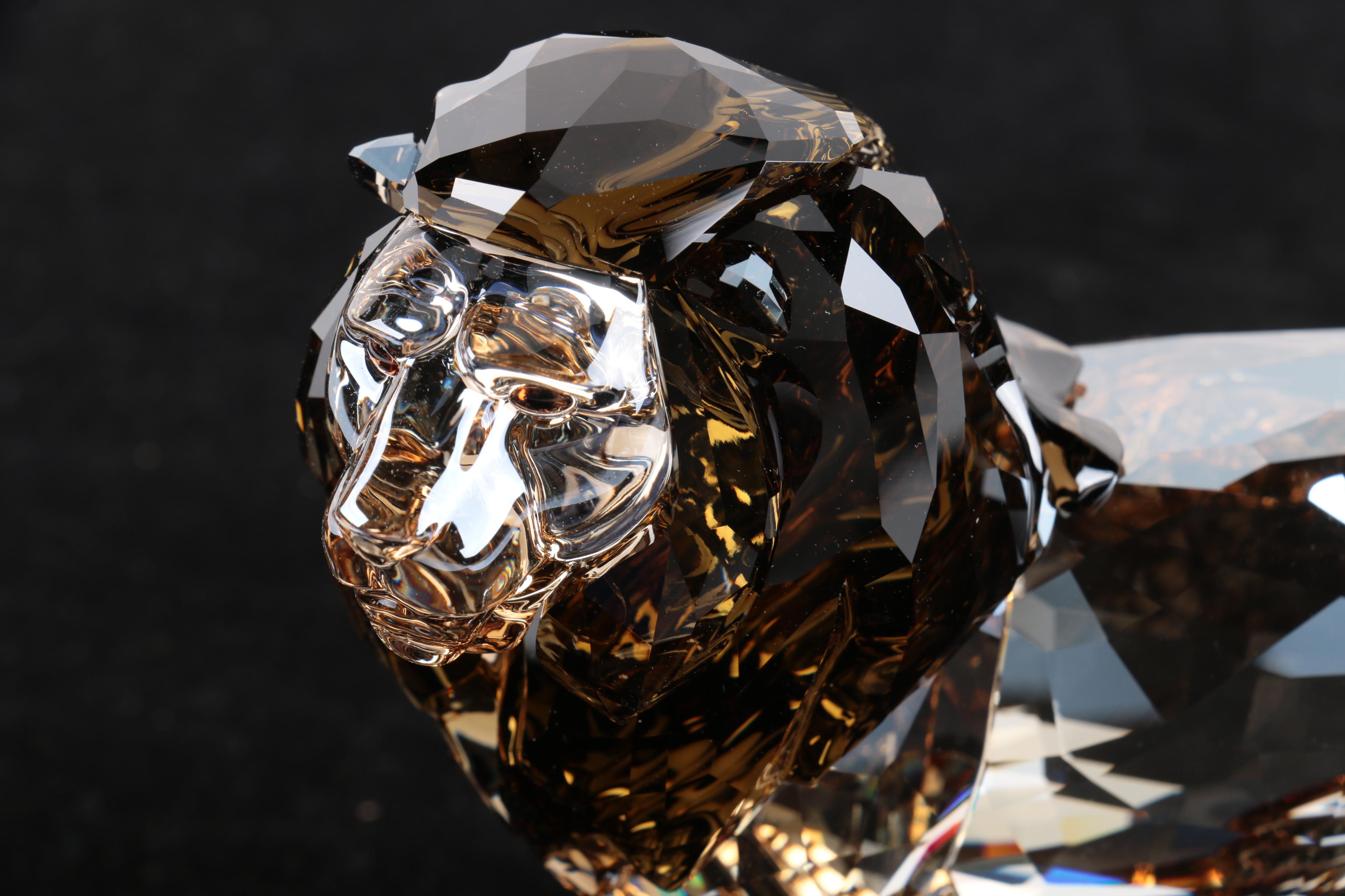 Swarovski Crystal Lion Figurine