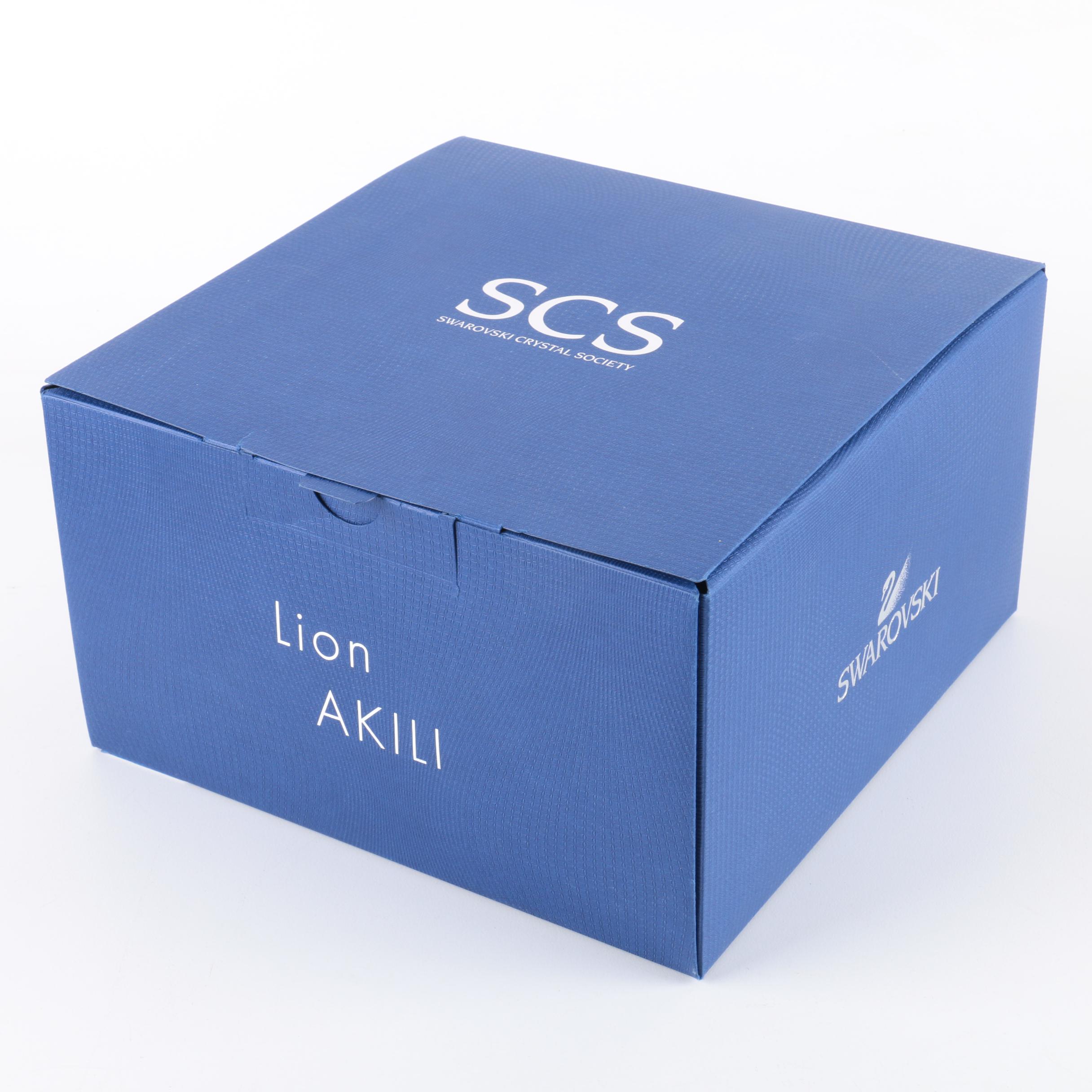 Swarovski Crystal Lion Figurine