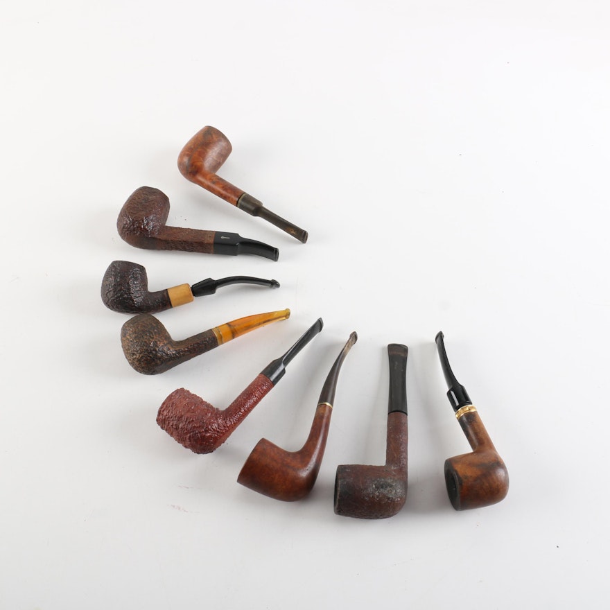 Straight and Bent Tobacco Pipes