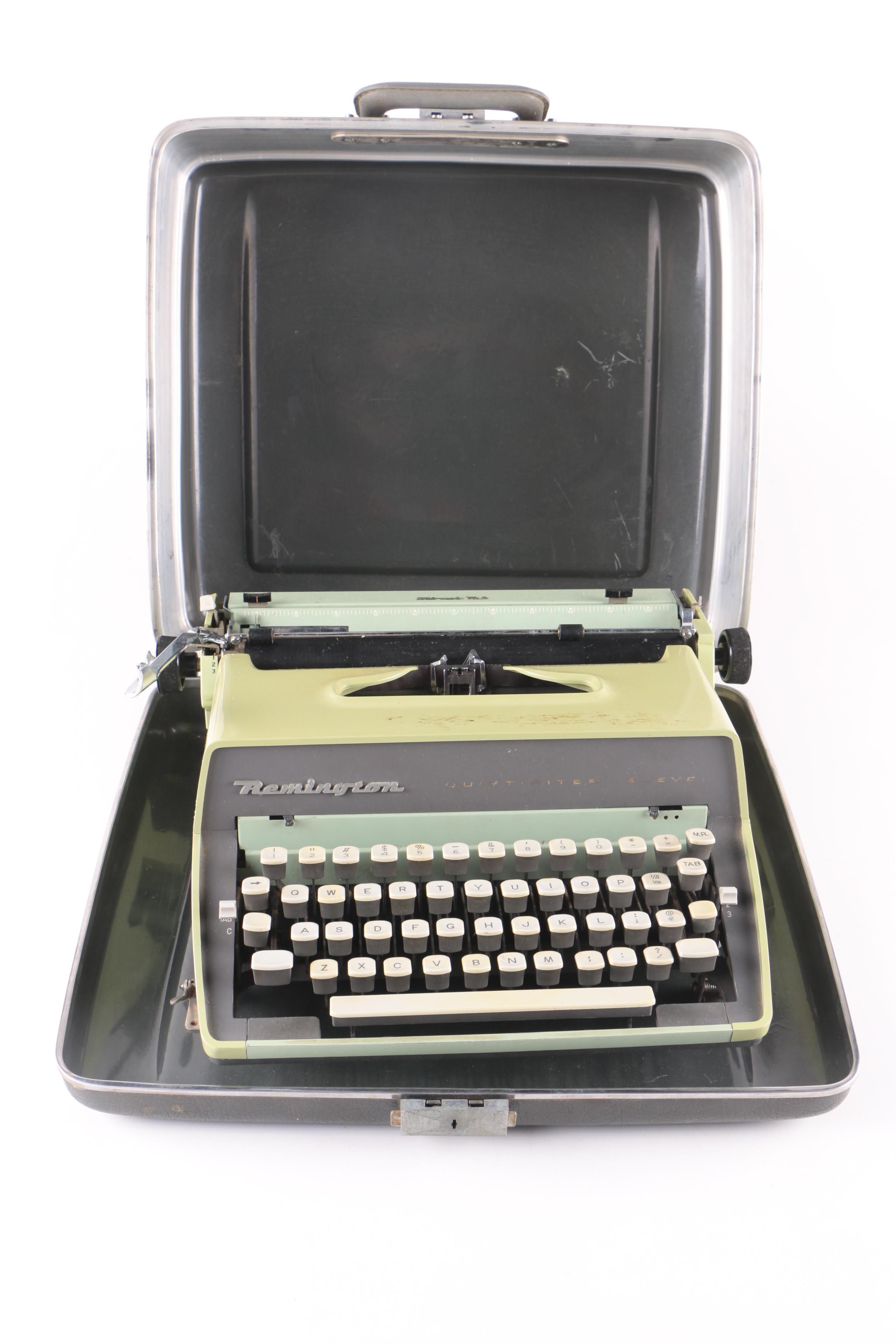 Vintage Remington Miracle Tab Typewriter with Case