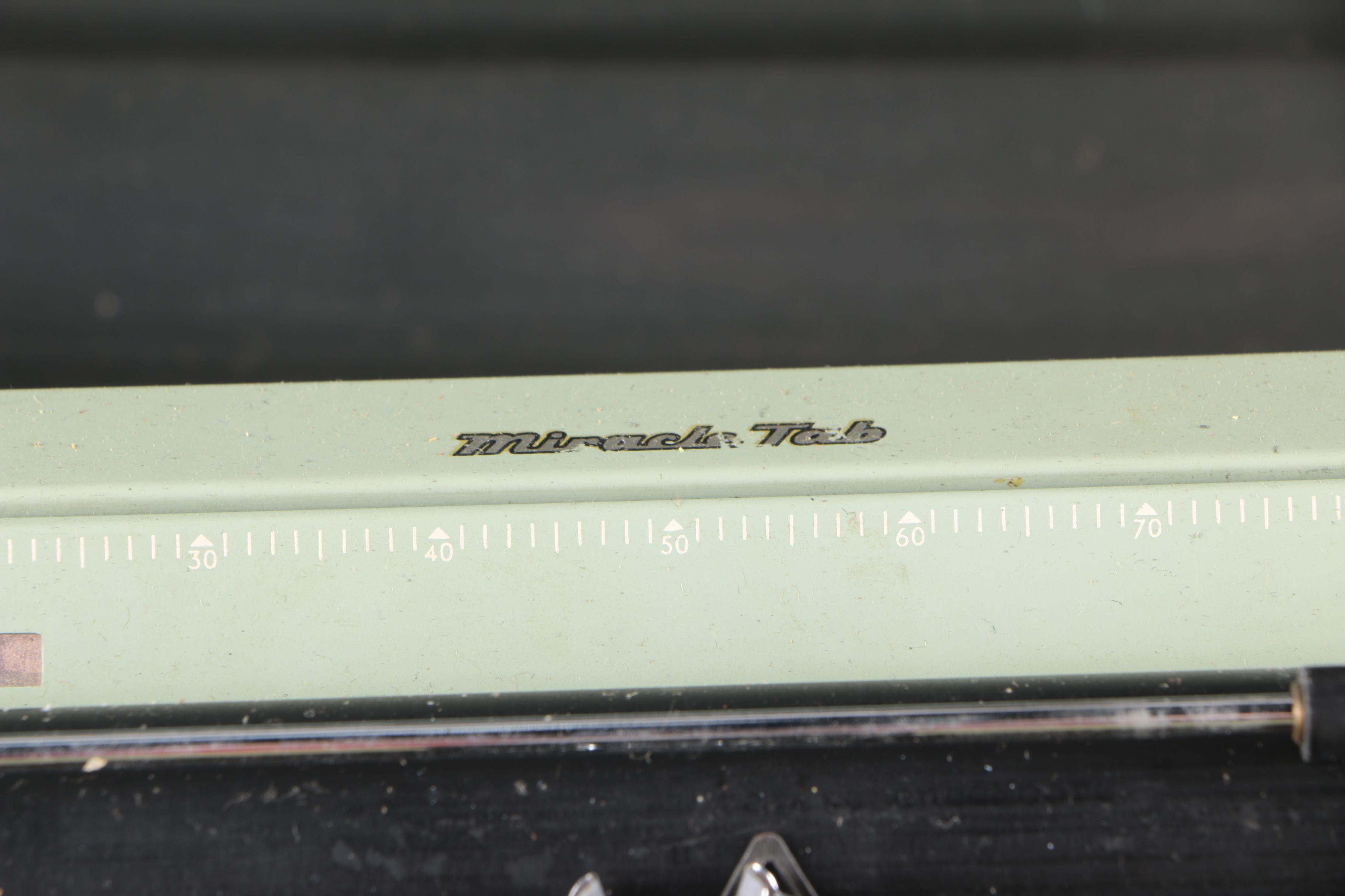 Vintage Remington Miracle Tab Typewriter with Case