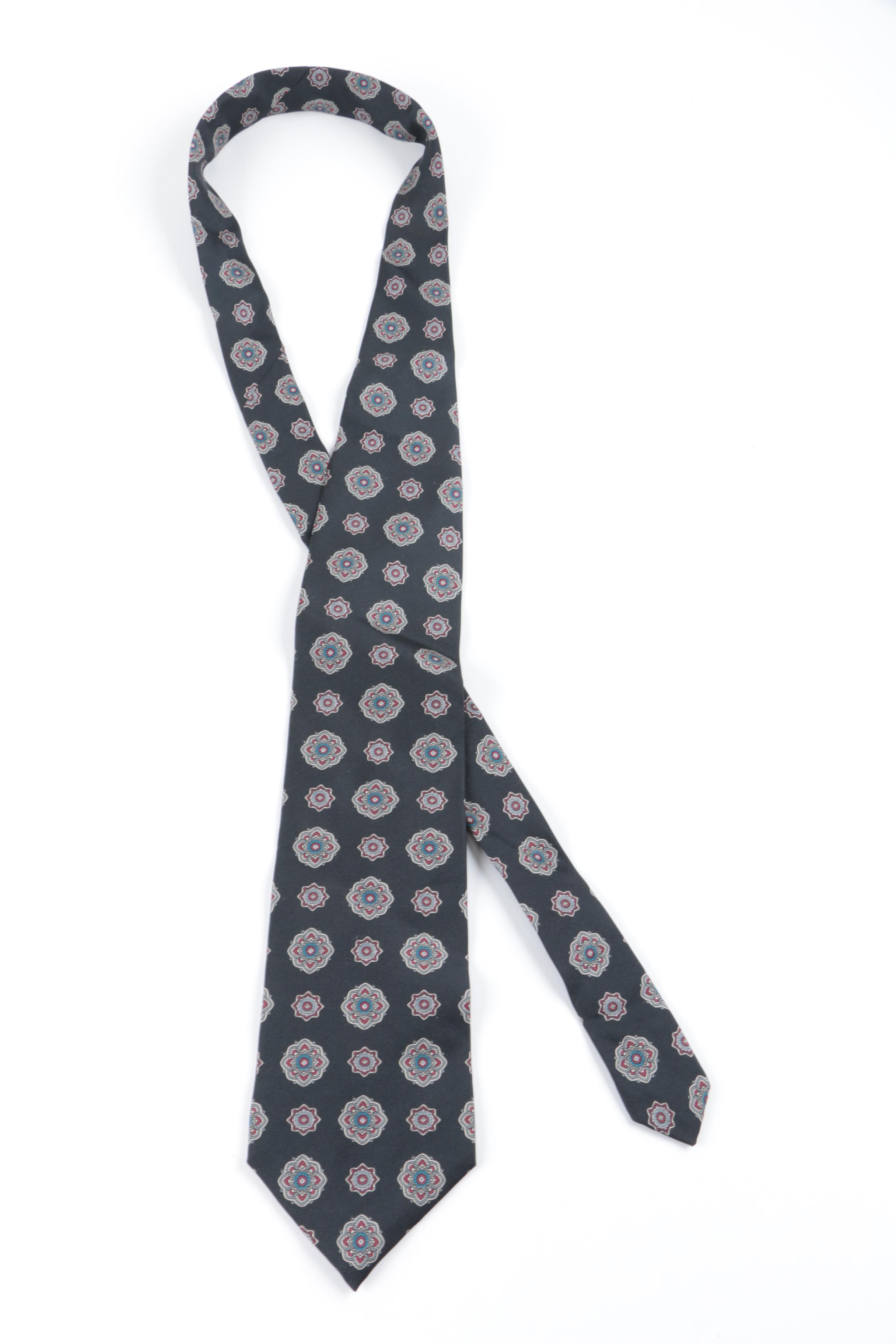 Men's Christian Dior and Burberry Silk Patterned Neckties