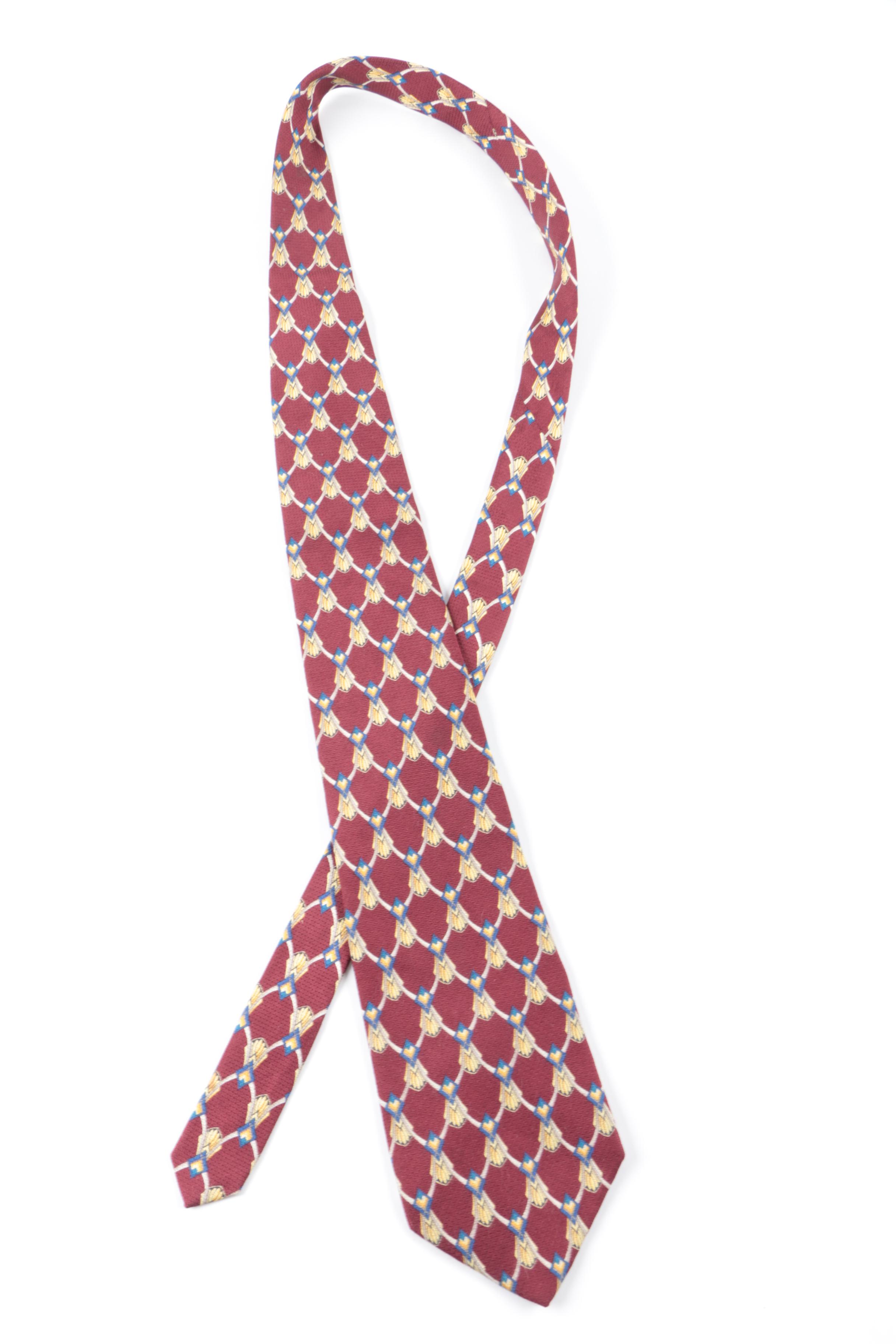 Men's Christian Dior and Burberry Silk Patterned Neckties