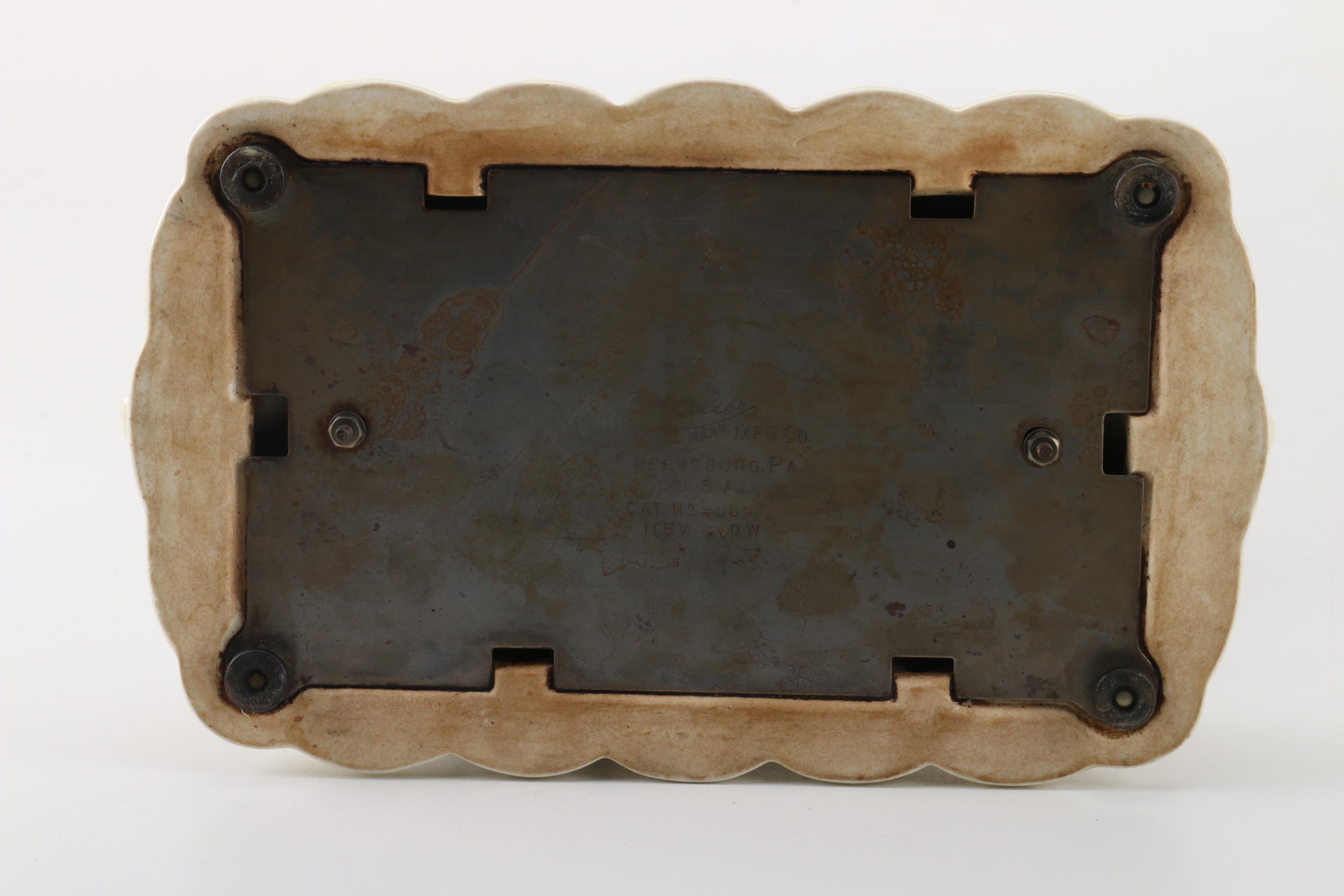 Porcelier "Field Flowers" Griddle and Percolator with Matching Creamer and Sugar