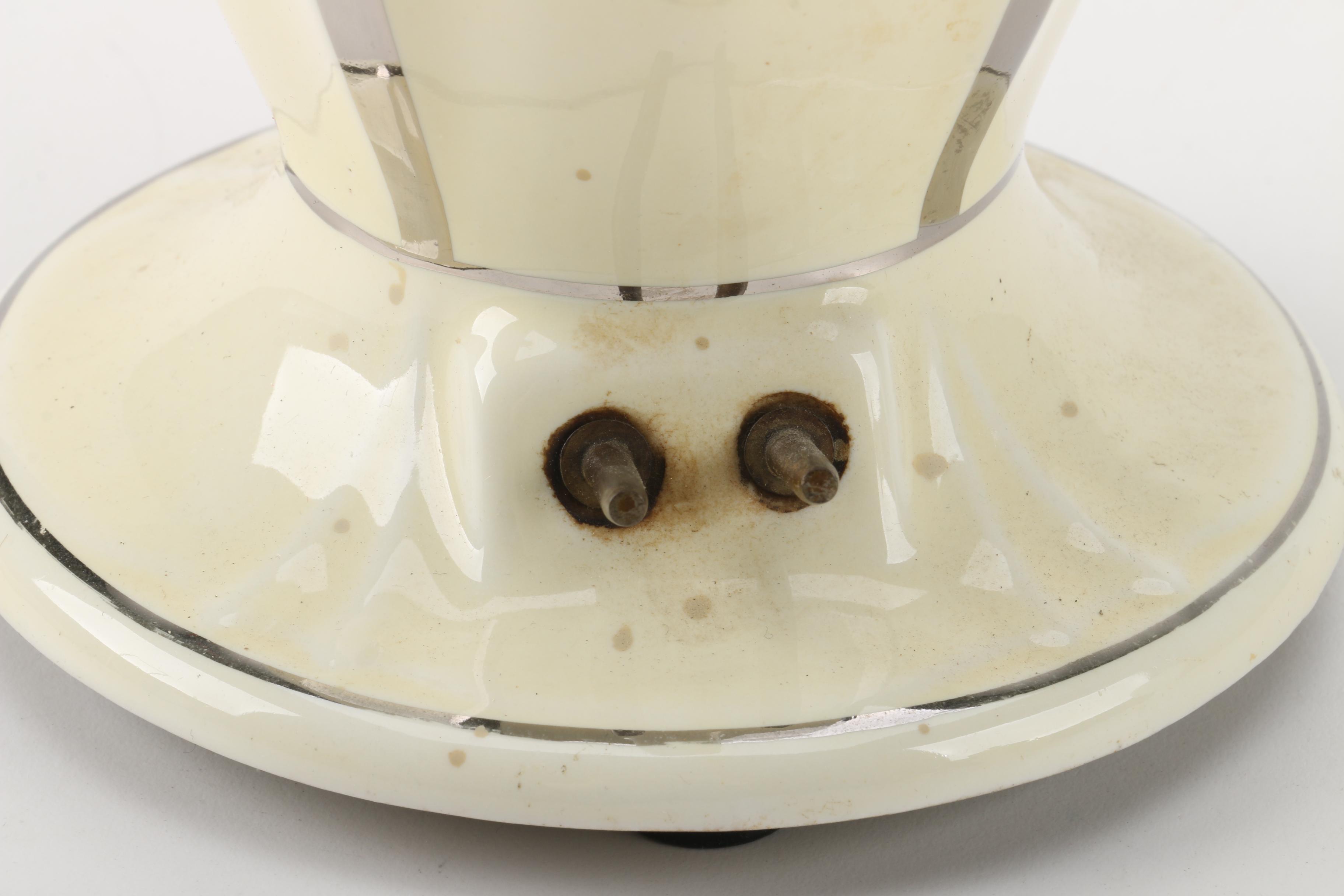 Porcelier "Field Flowers" Griddle and Percolator with Matching Creamer and Sugar