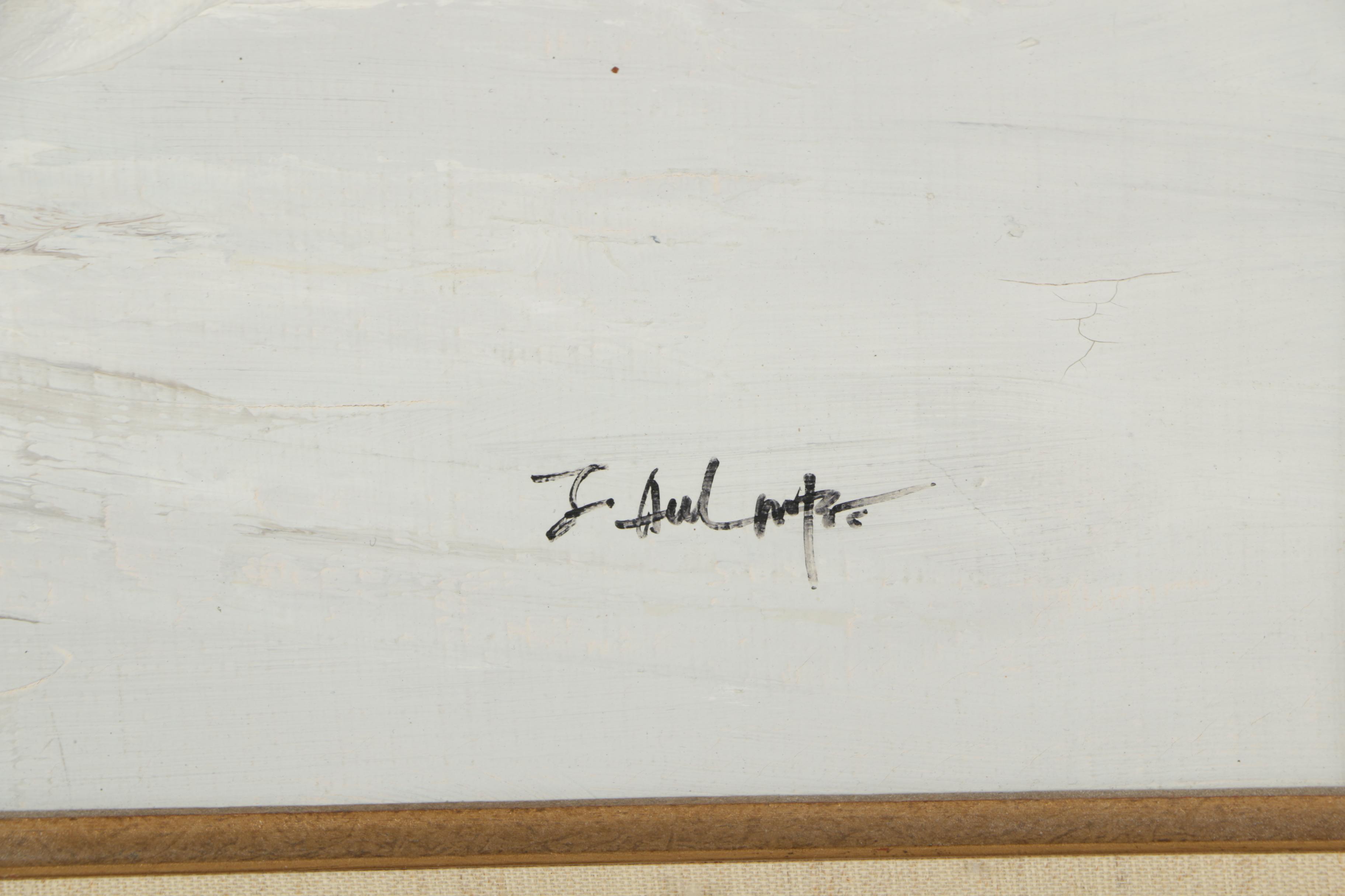 Oil Painting of a Winter Landscape