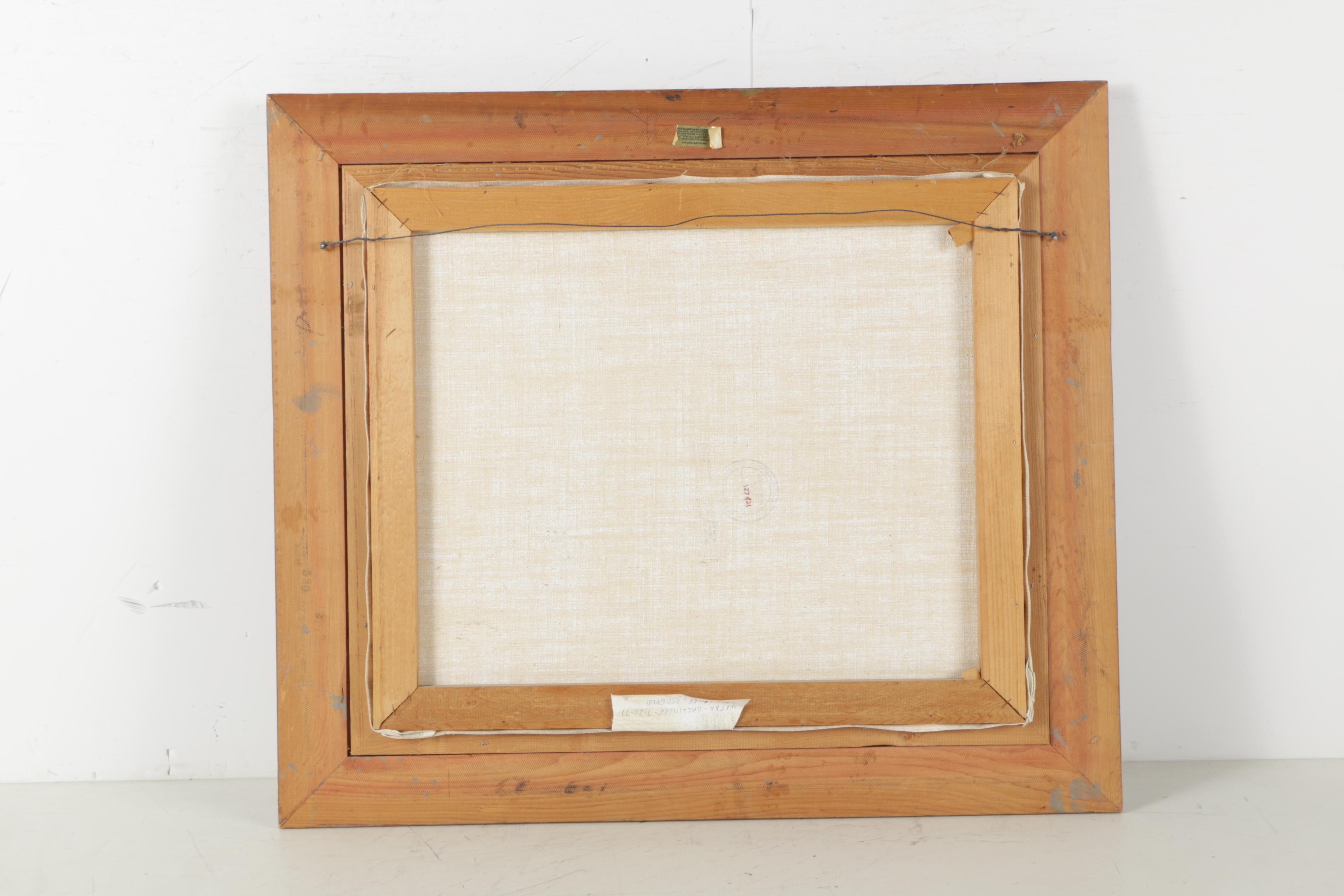 Oil Painting of a Winter Landscape