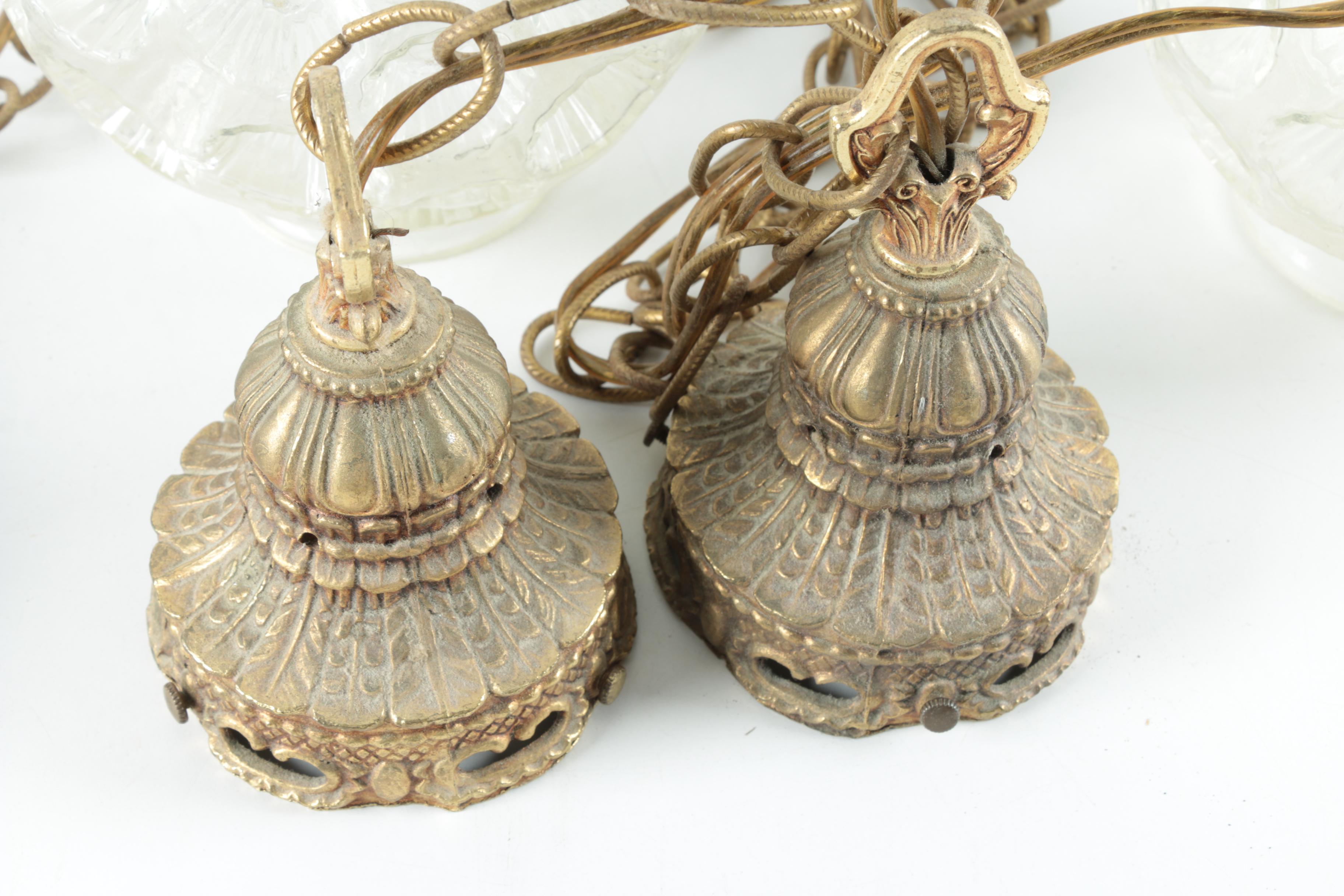 Pair of Hanging Light Fixtures