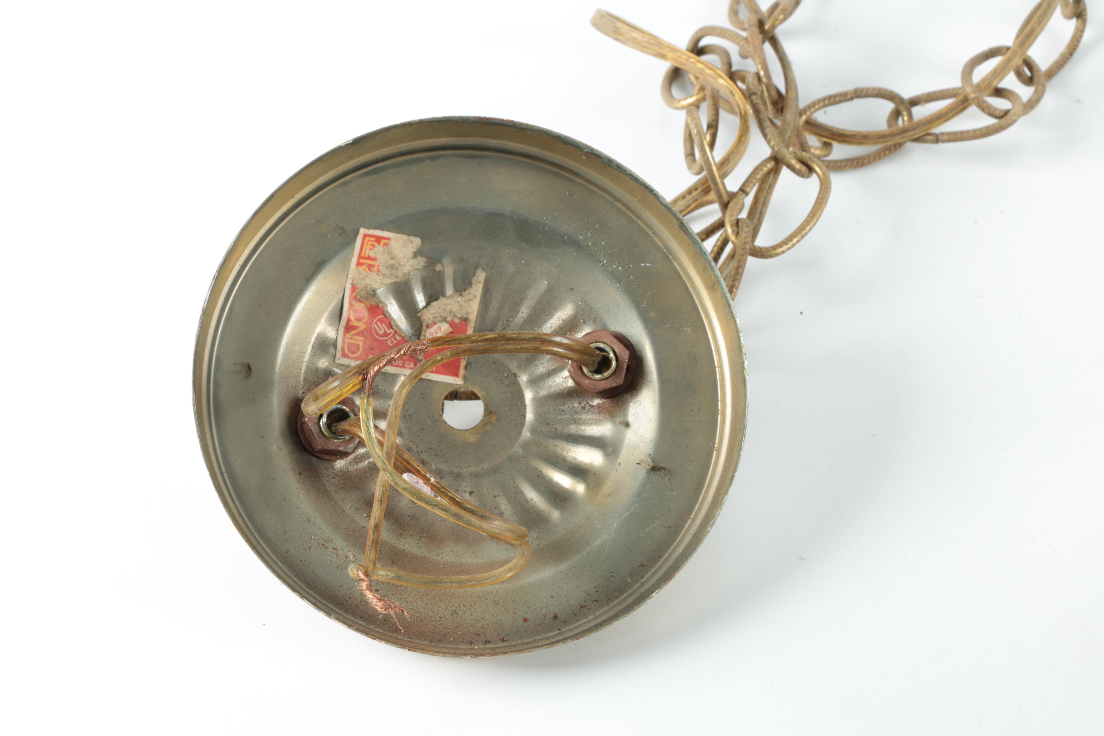 Pair of Hanging Light Fixtures