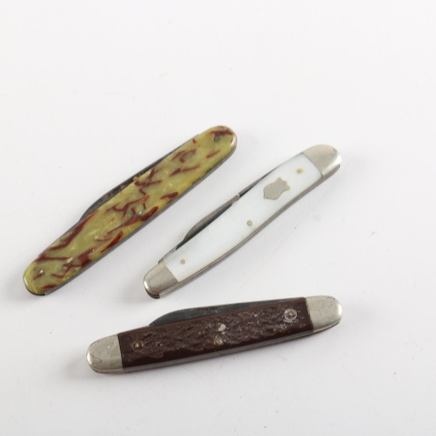 Pocket Knives Featuring Mother of Pearl