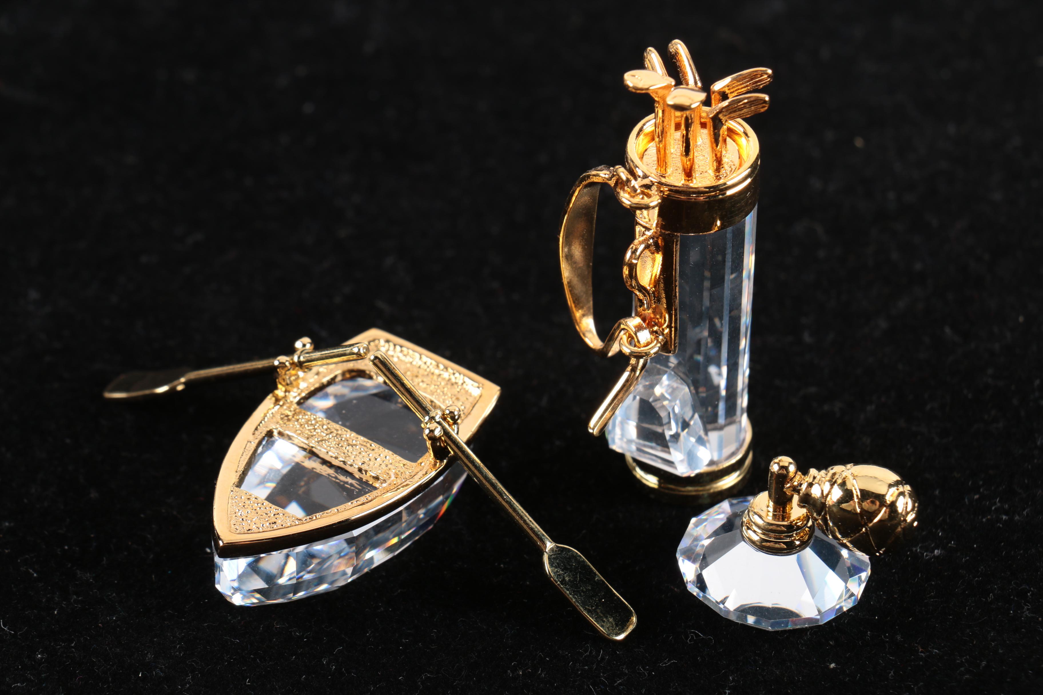 Swarovski Crystal Memories Classics Small Figurine Assortment with Display Stand