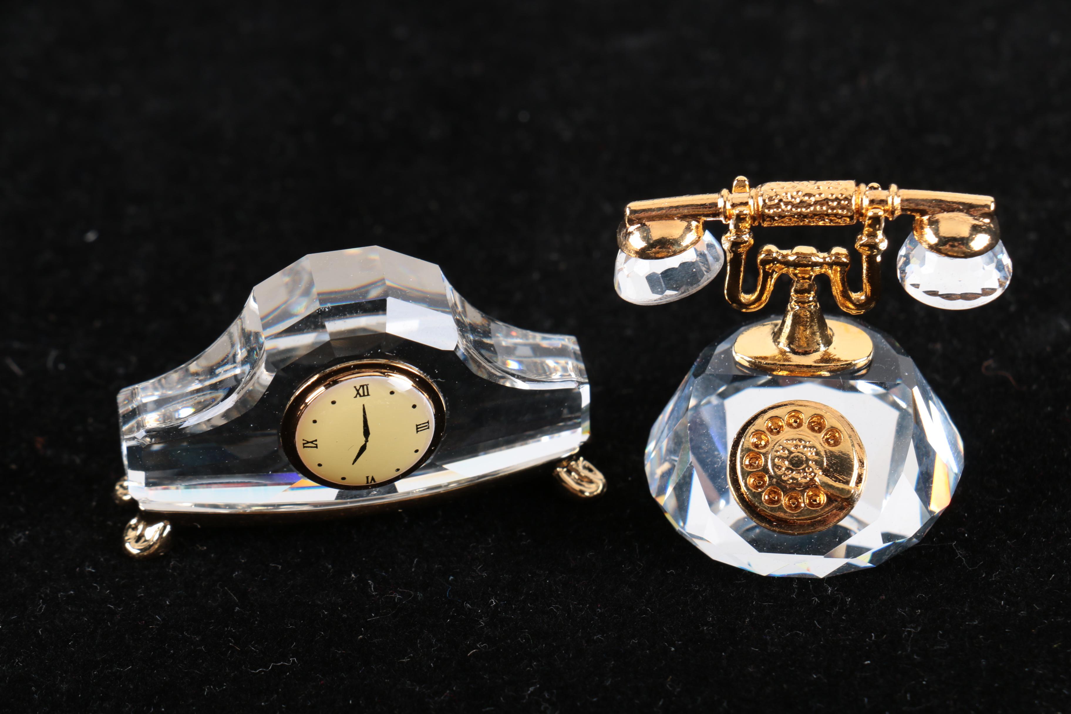 Swarovski Crystal Memories Classics Small Figurine Assortment with Display Stand