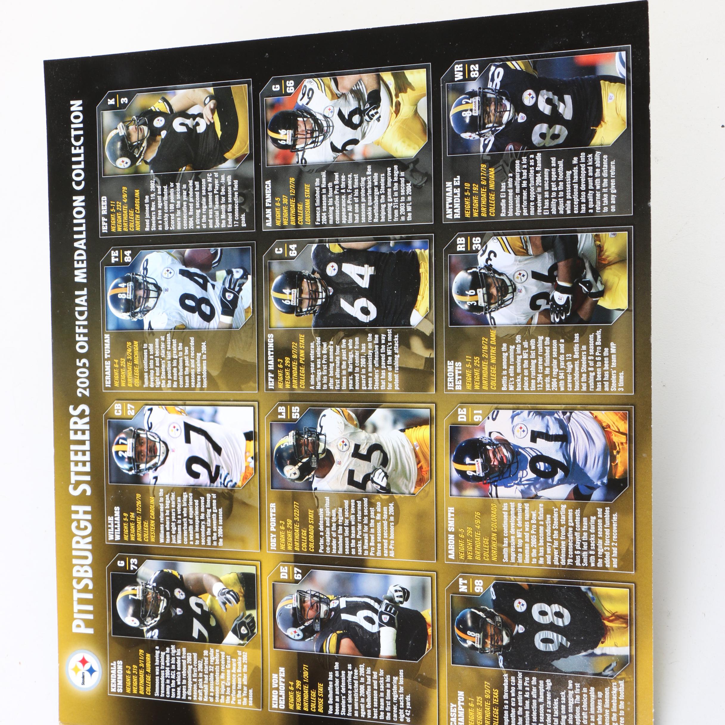 2005 Pittsburgh Steelers Medallion Collection