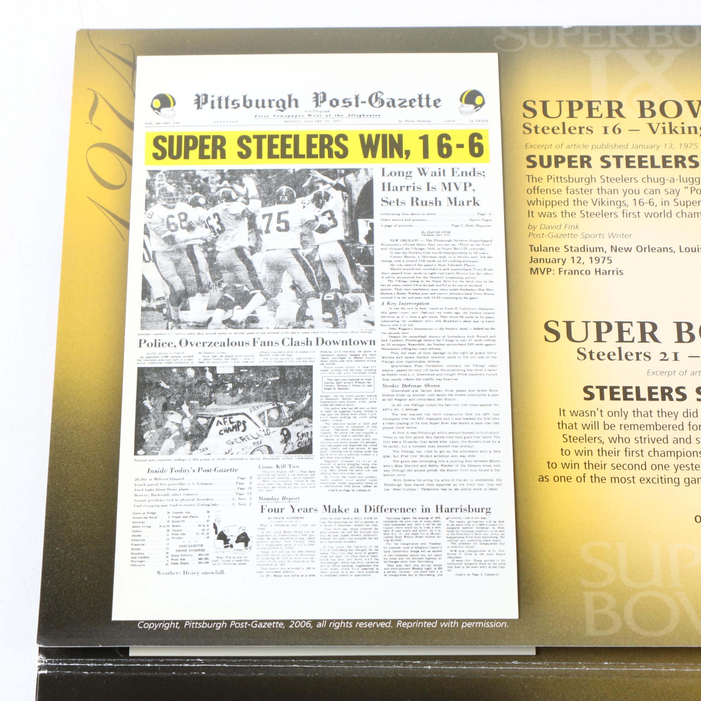 2005 Pittsburgh Steelers Medallion Collection