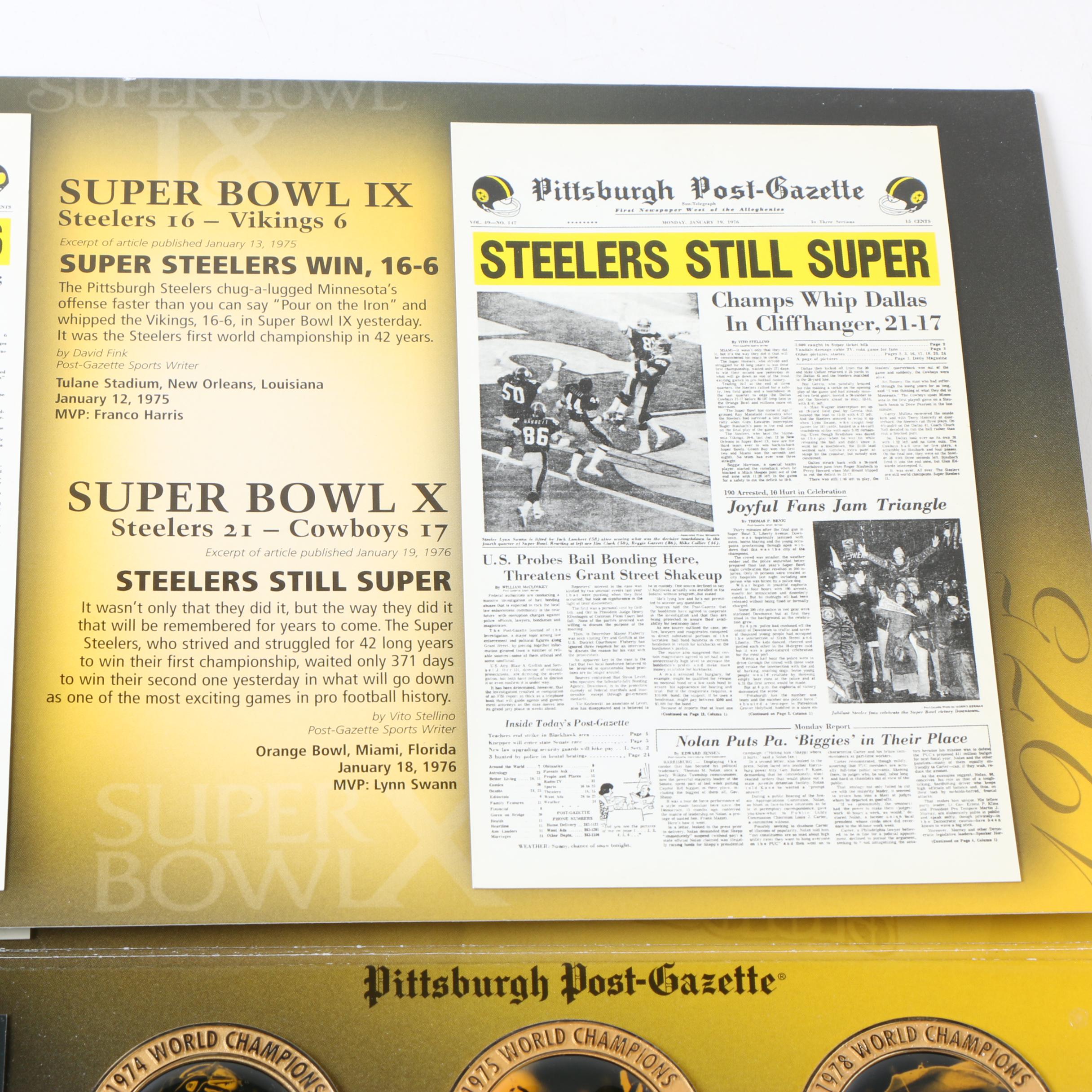 2005 Pittsburgh Steelers Medallion Collection